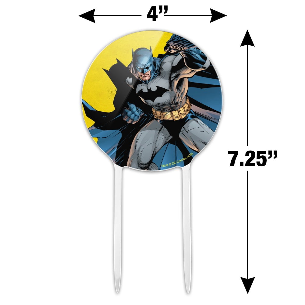 Graphics and More Batman Character Cake Topper for Birthday Wedding Graduation (Black, 7.25 in) zvrgq