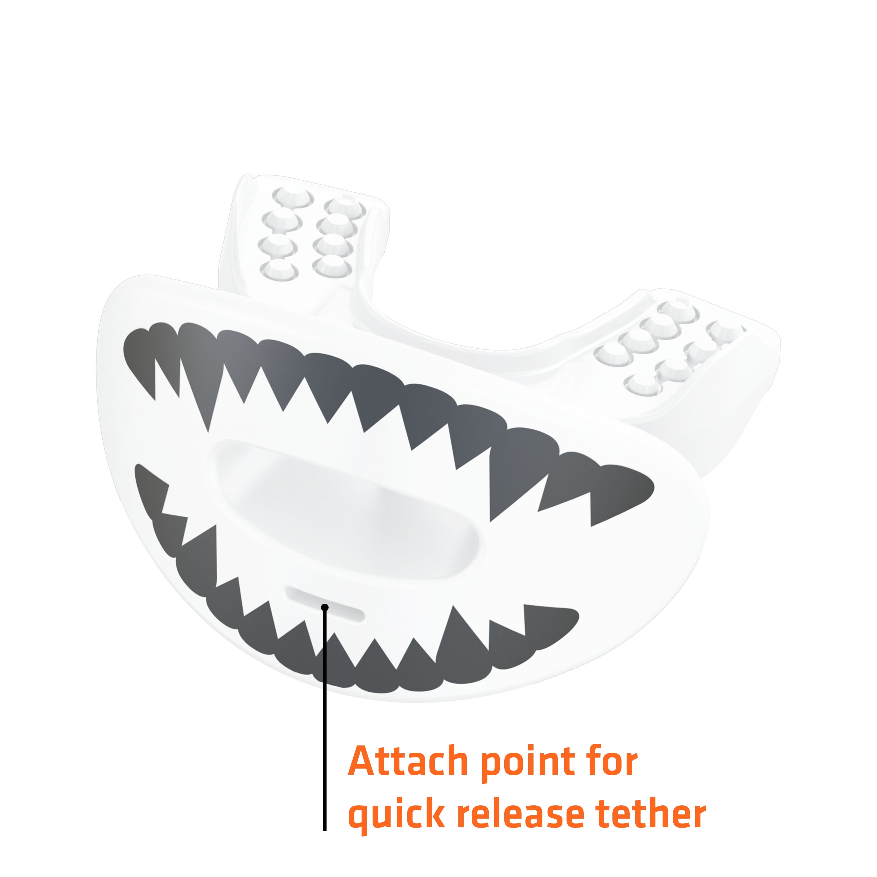 Shock Doctor Max Air Flow Lip Guard and Mouth Guard Set (White Fang, 2-Pack) tukdr