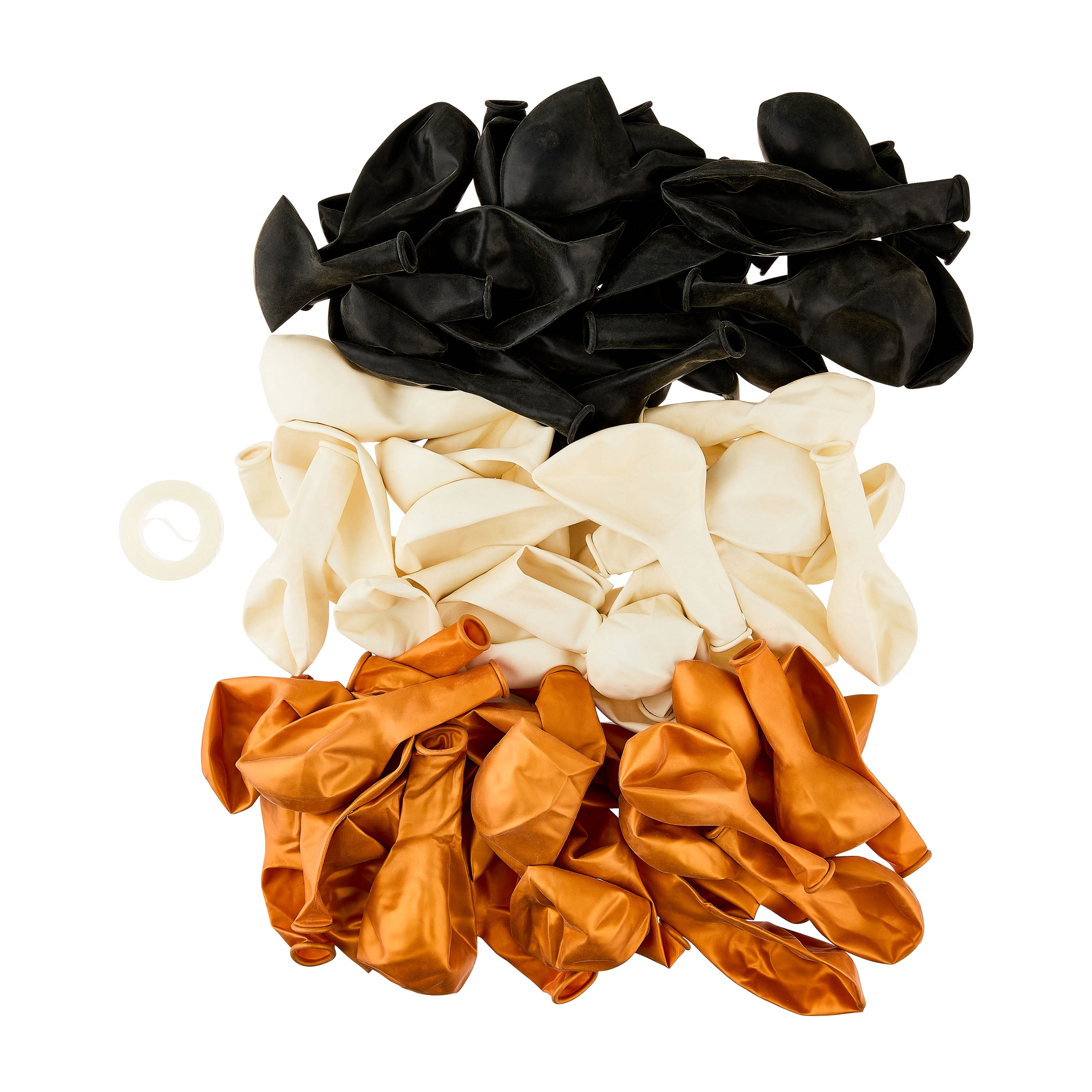 Way To Celebrate Balloon Garland Kit, Decorative Party Arch (Black/White/Gold, 76 Pieces) j6peg