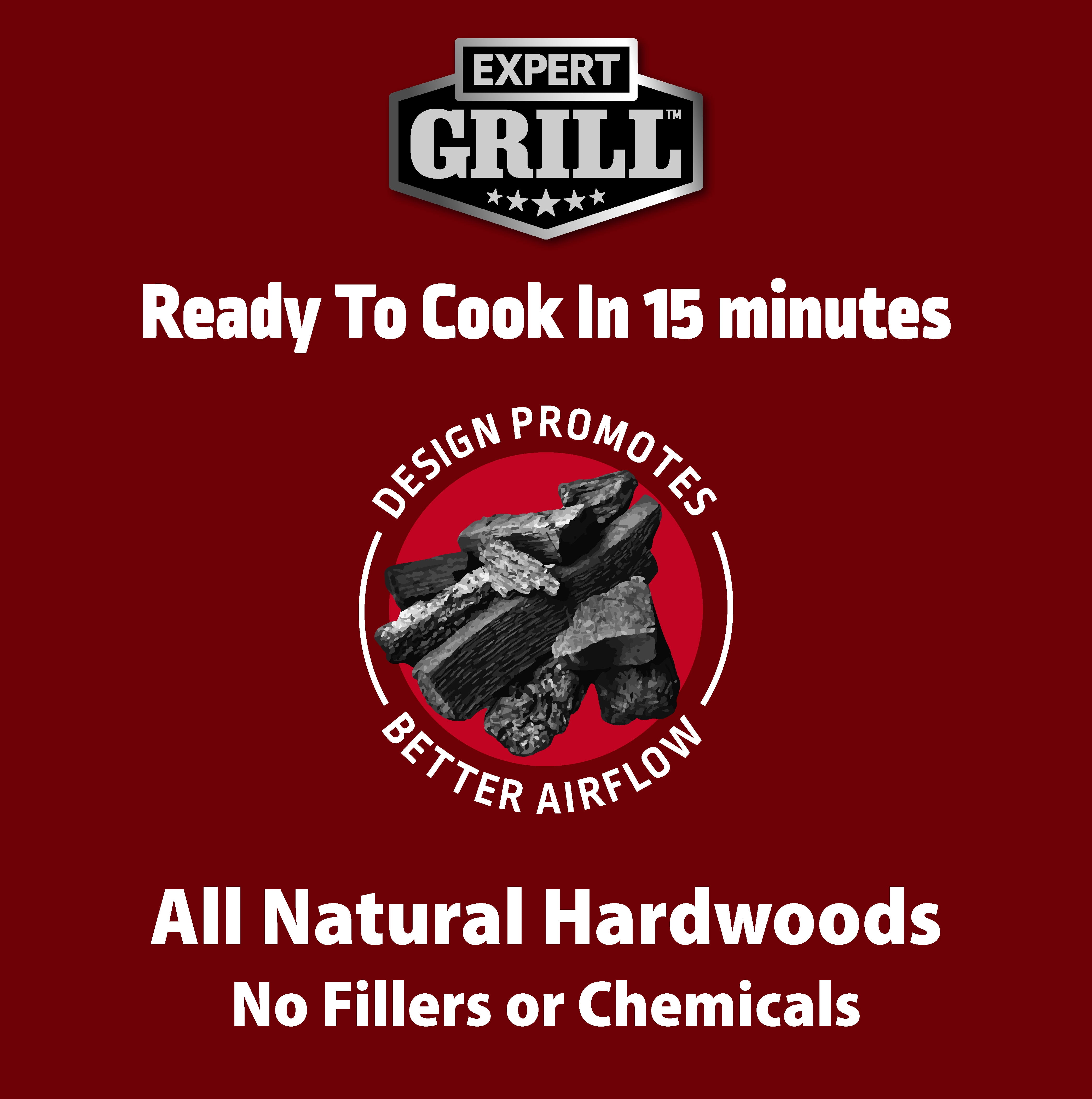 Expert Grill All-Natural Hardwood Lump Charcoal (8 lb) eyyip
