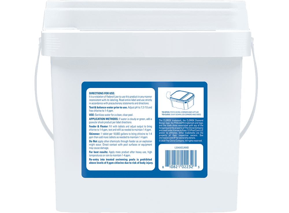 Clorox Pool&Spa Chlorinating Tablets for Swimming Pools (3 in, 5 lb) 3h3uc