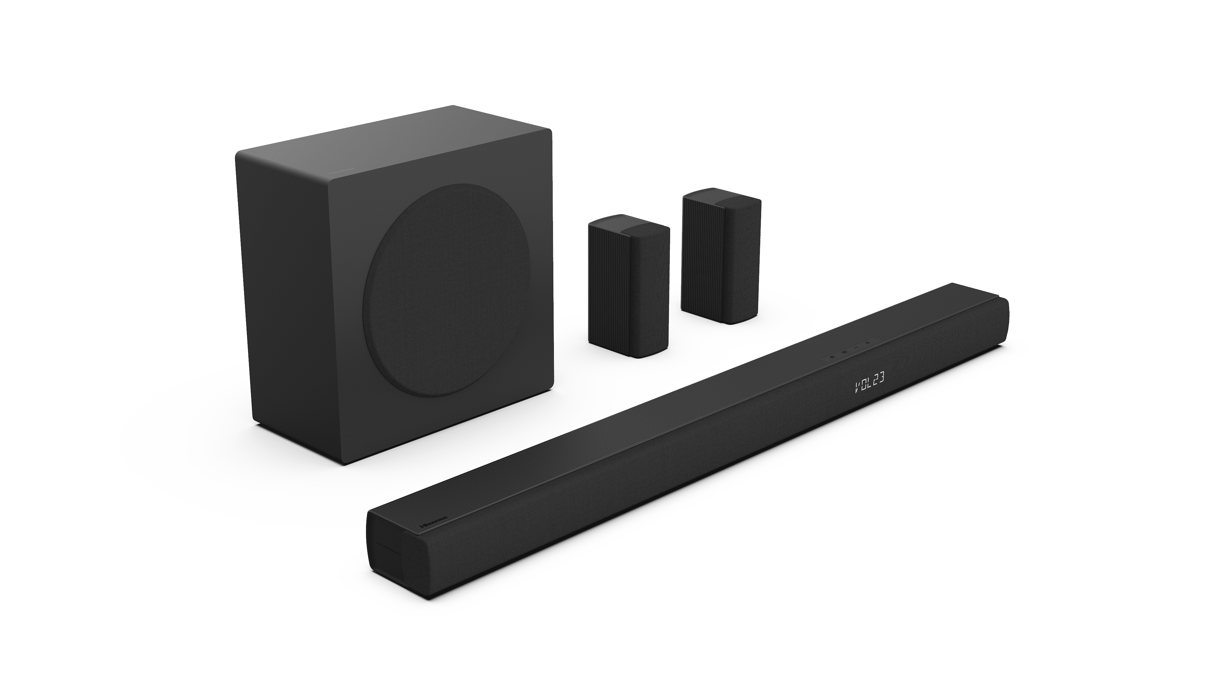 Hisense R651 5.1 Channel 510W Soundbar System with Wireless Subwoofer and Rear Speakers (Black) vs1eh