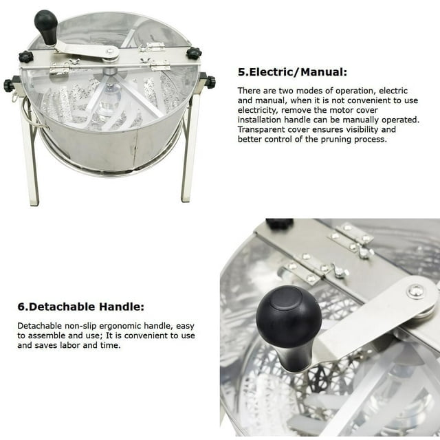 PreAsion 16 in Electric and Manual Bud Leaf Trimmer for Hydroponic Plants (Silver, 16 in) zqav5