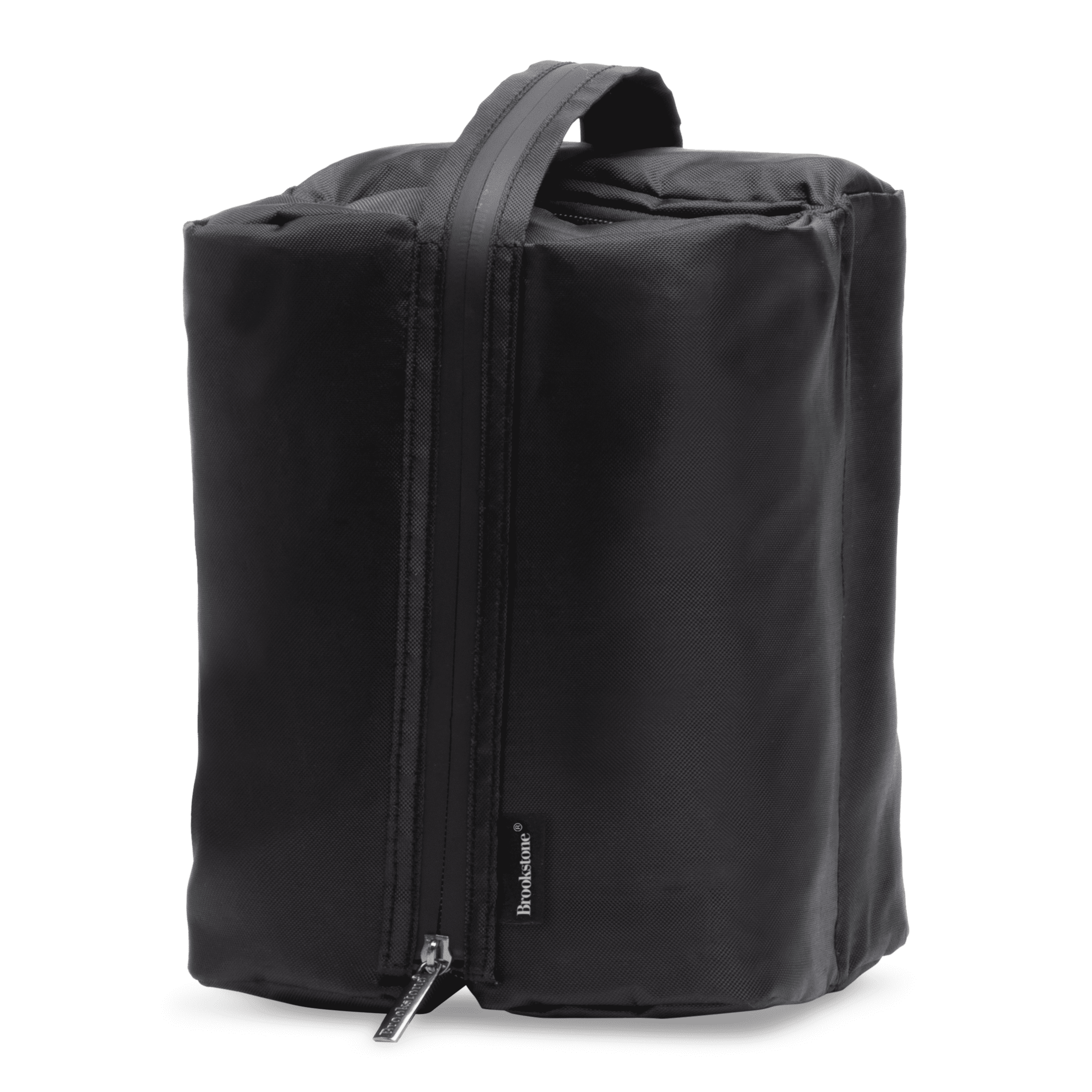Brookstone Hanging Travel Toiletry Organizer Cube (Black, 7 in x 13 in x 5.5 in) h83ez