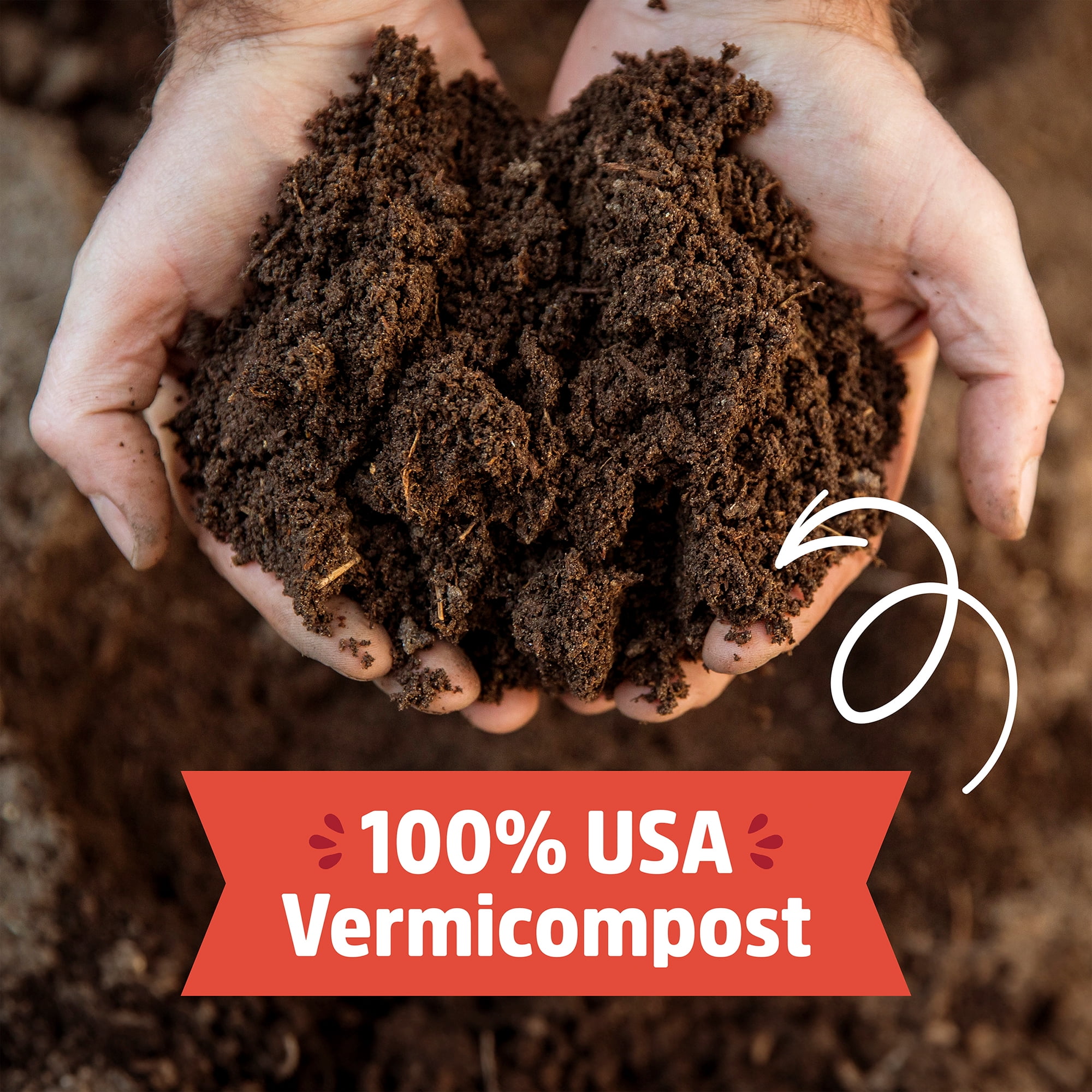 Back to the Roots Organic Worm Castings Soil Amendment for Indoor and Outdoor Plants (3 lb) zcnd5