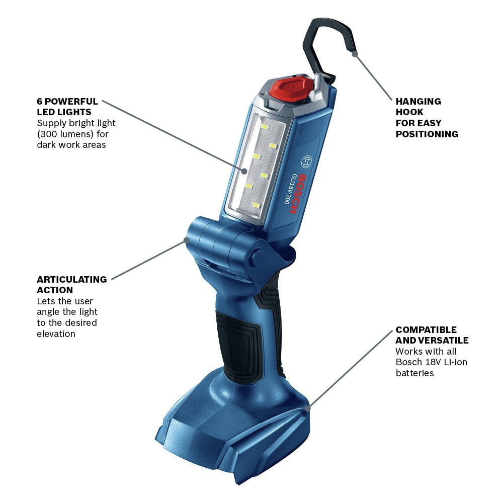 Bosch GXL18V-497B23-RT 18V Brushless Cordless 4-Tool Combo Kit with 2 Batteries (Refurbished, 4 Ah and 2 Ah) 1289e