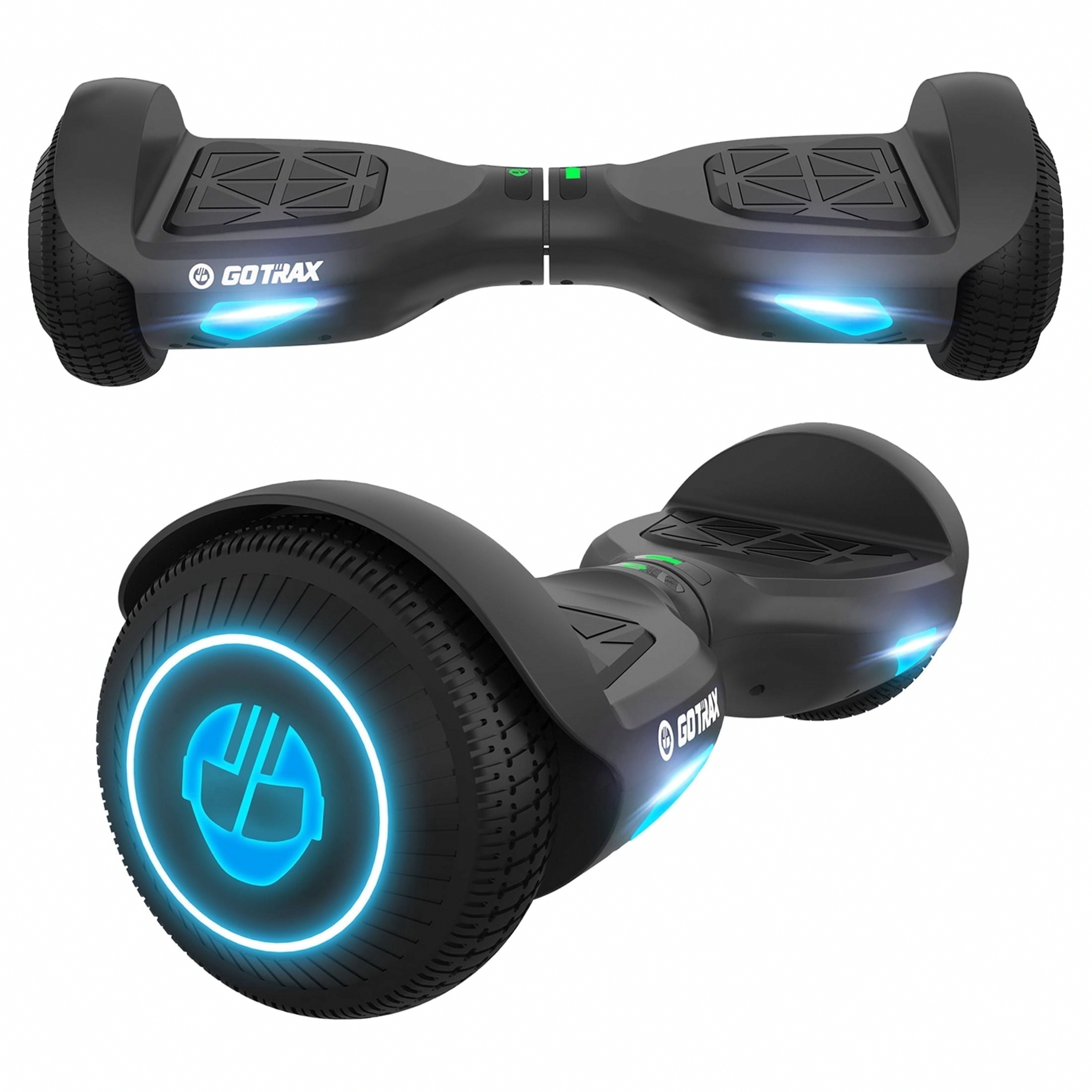 Gotrax Edge Self-Balancing Hoverboard with LED Lights and 6.5 in Tires (Black, 1 Unit) ir9yn