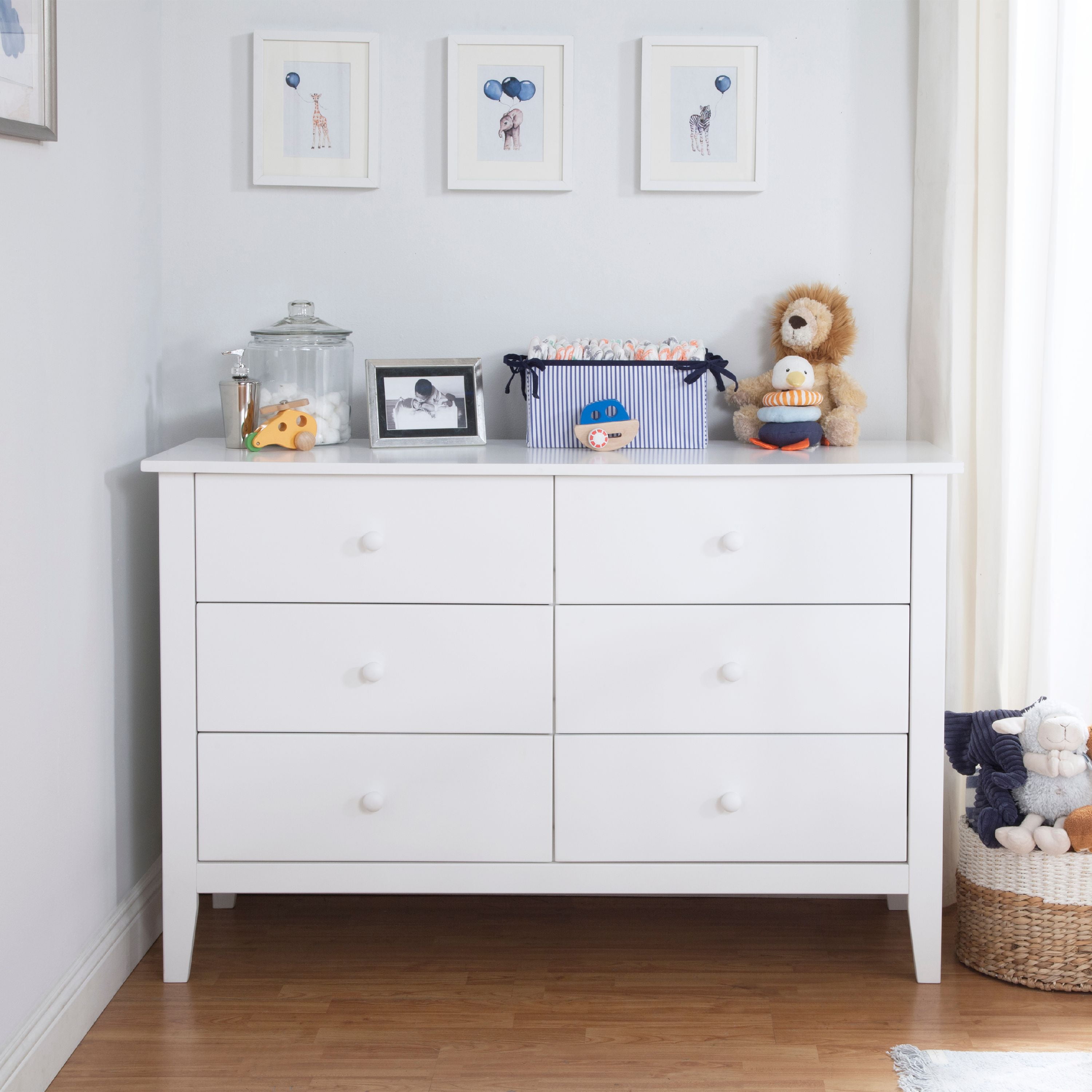 Carter's by DaVinci Morgan 6-Drawer Dresser (White, 50 in x 19 in x 34 in) jpwi5