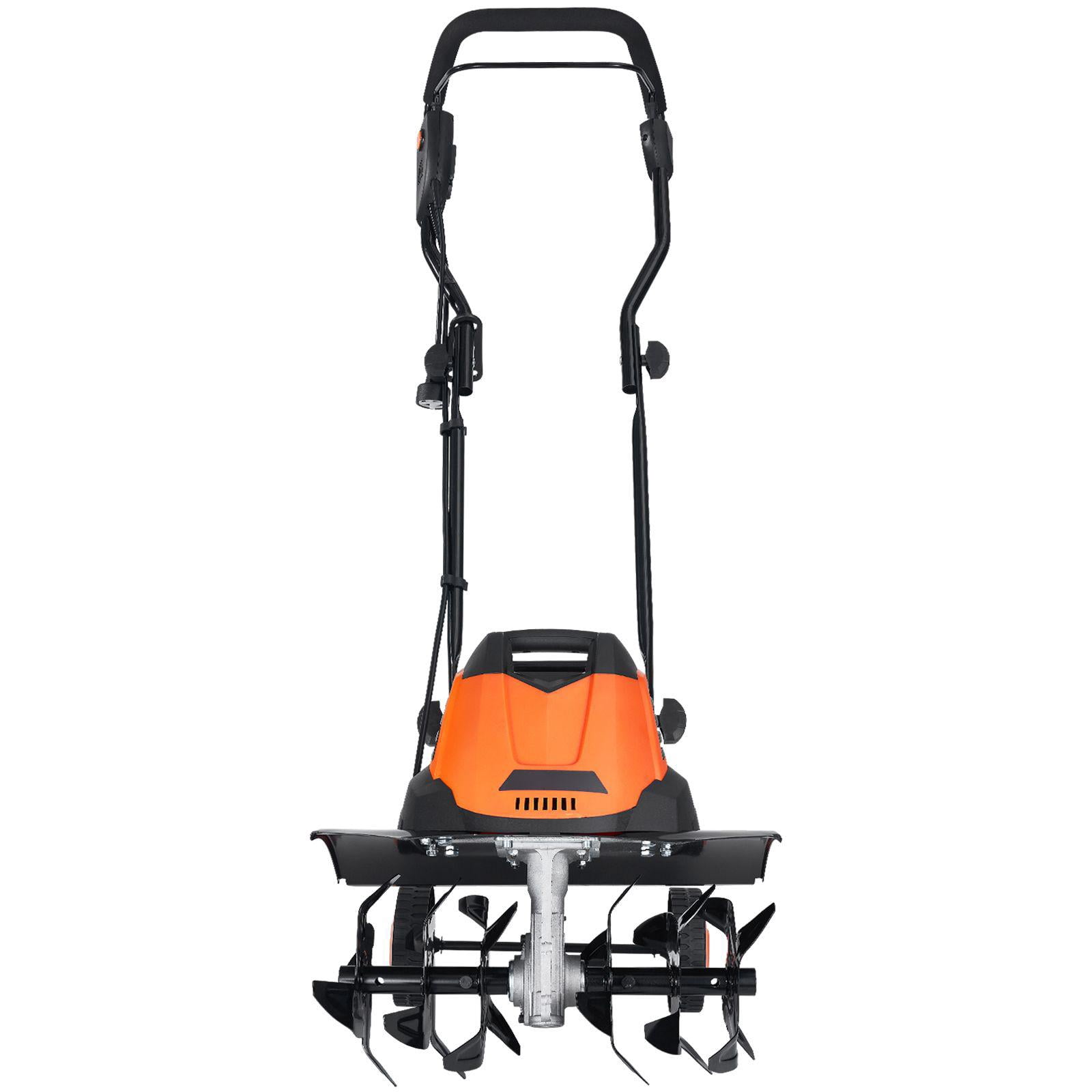 GUOXIANG 12 Amp Electric Tiller Corded Garden Cultivator with Manganese Steel Blades (18 in Width, 3.94 in Depth) 6g0rd