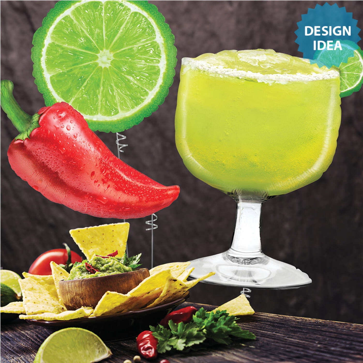 Fun Express Margarita Mylar Balloon (Green, 40 in) au5ou