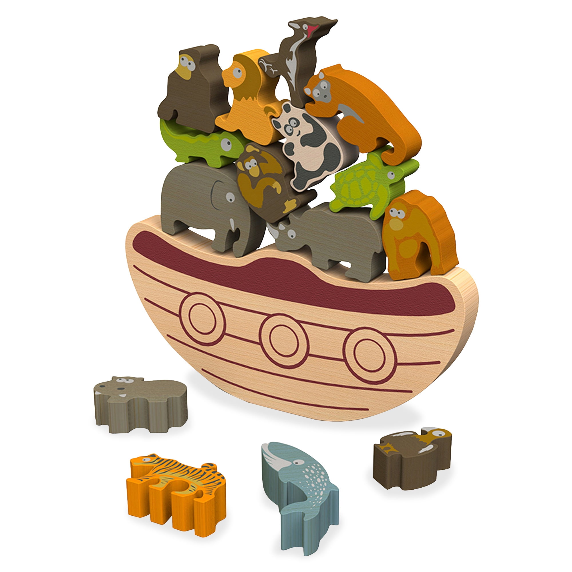 Continuum Games Endangered Animals Boat Puzzle Game (Assorted, 1 Pack) febvz