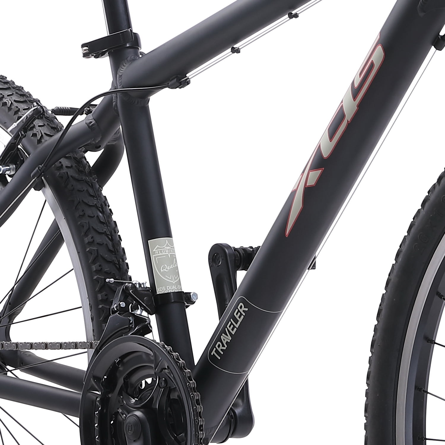 XDS Traveler Mountain Bike, 21-Speed Aluminum Frame, All-Terrain Performance (Matt Black, 26 in) p5tvc