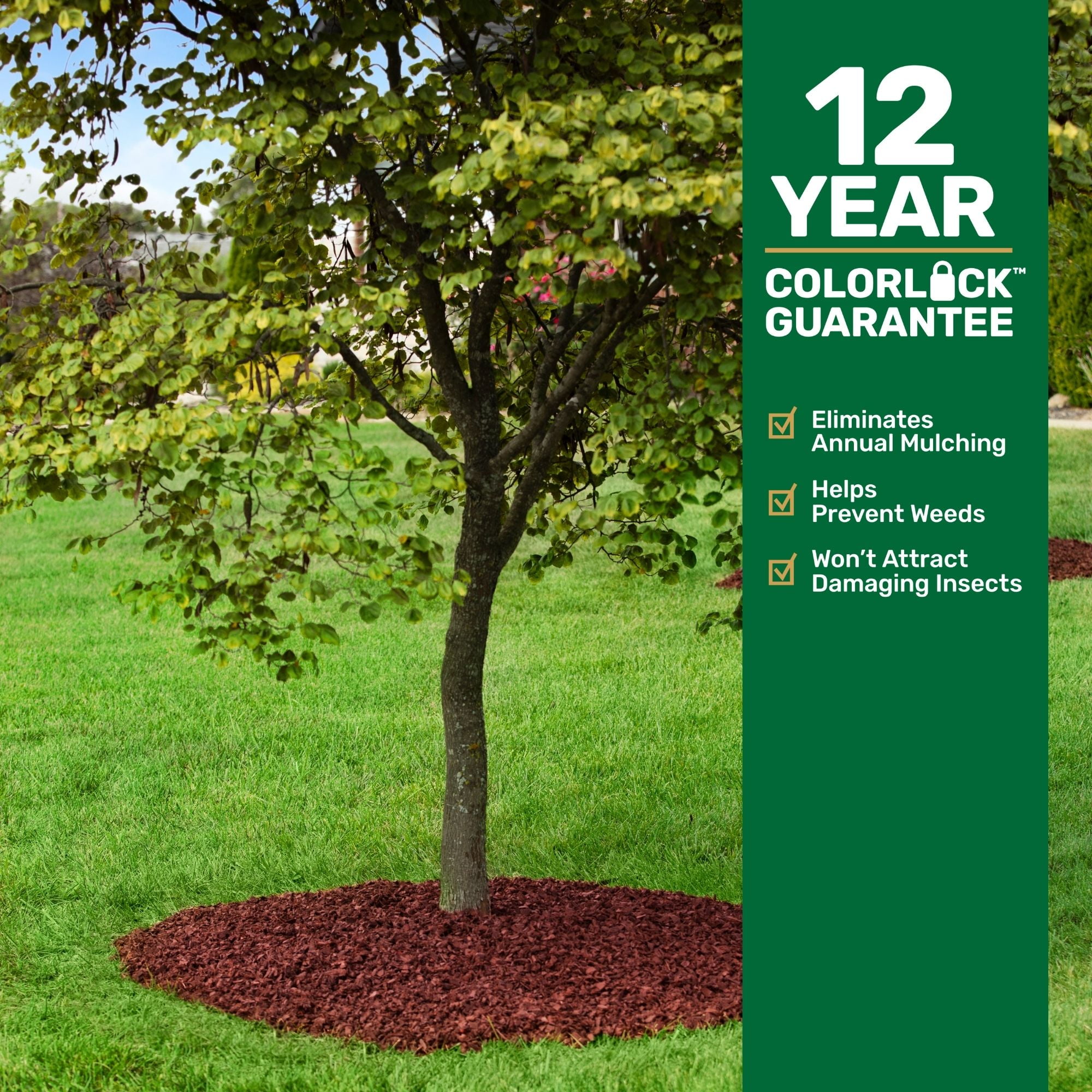 GroundSmart Rubber Mulch for Landscaping and Playgrounds (Red, 1.5 cu ft) 4wn98