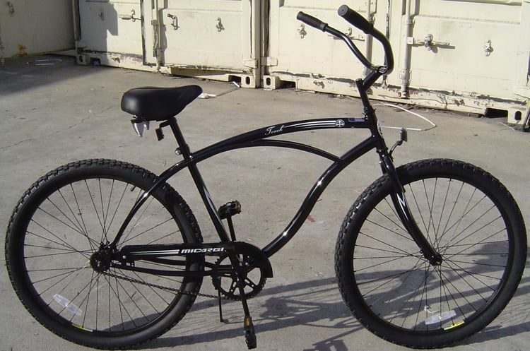 Micargi Touch 26 in Single Speed Beach Cruiser Bike (Black, 18.5 in Frame) x91dd