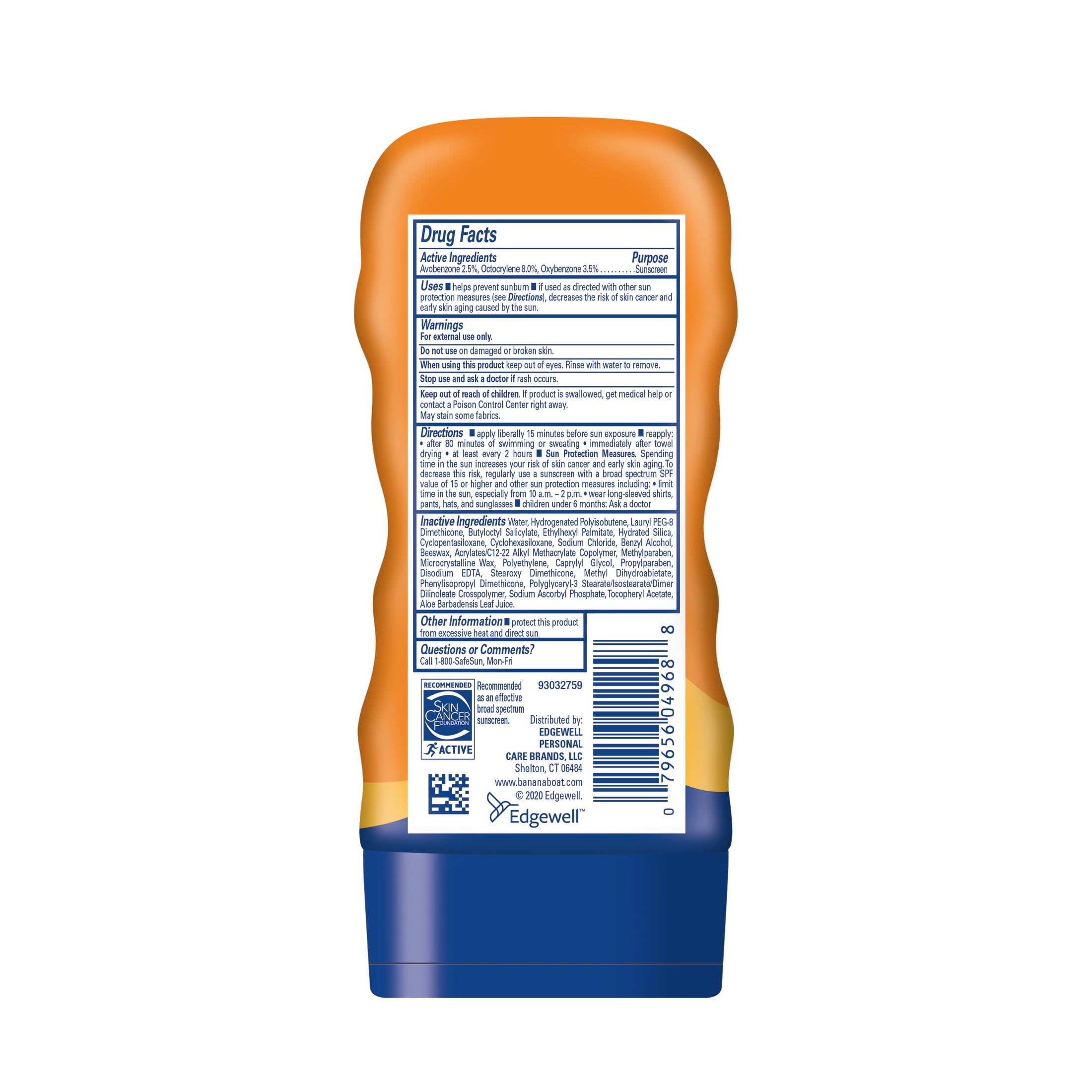 Banana Boat Sport Ultra Sunscreen Lotion Broad Spectrum SPF 100 (White, 4 fl oz) bfsec