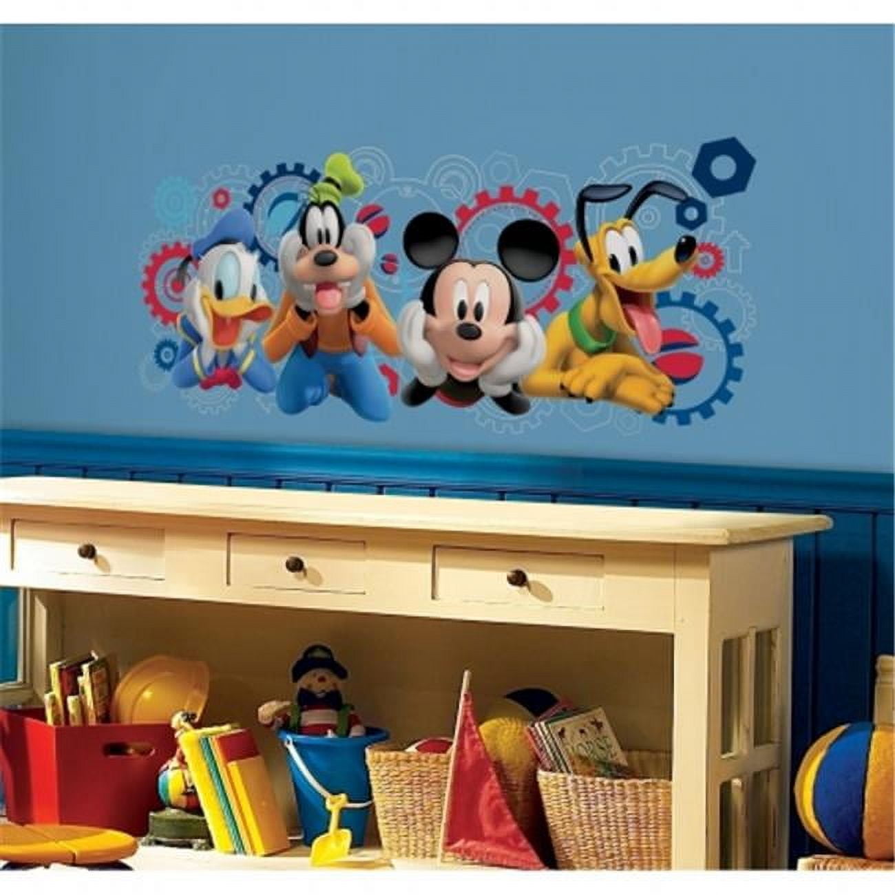 ComfortCorrect Mickey and Friends Clubhouse Capers Peel and Stick Giant Wall Decals (1 Pack) vmr92