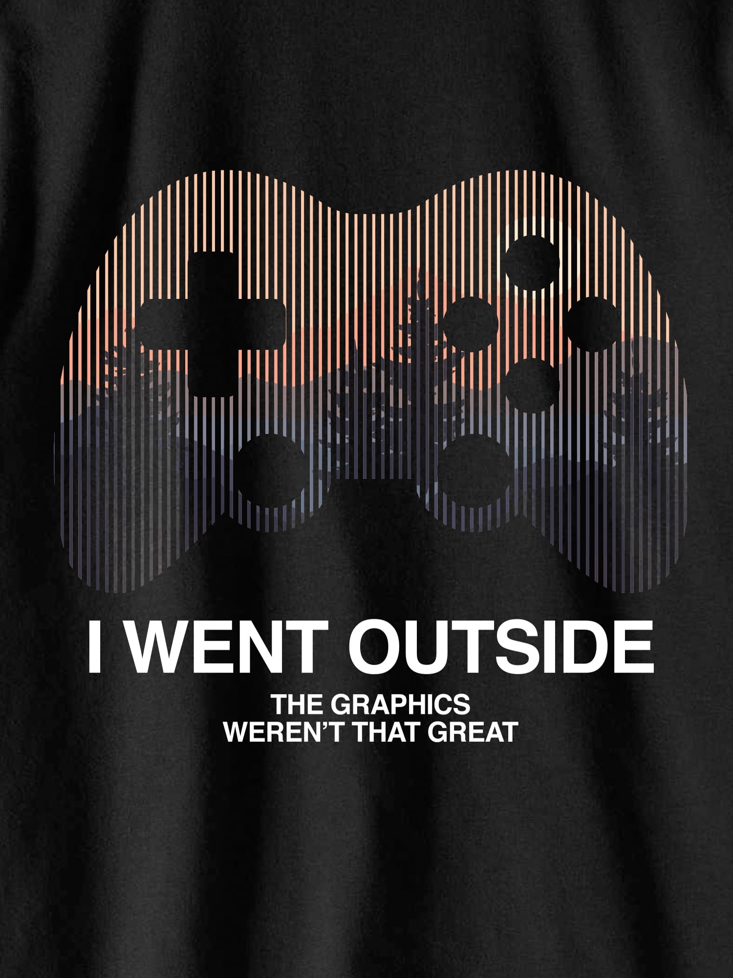 Wonder Nation Boys Graphic T-Shirt I Went Outside Print (Black, XL) lte4o