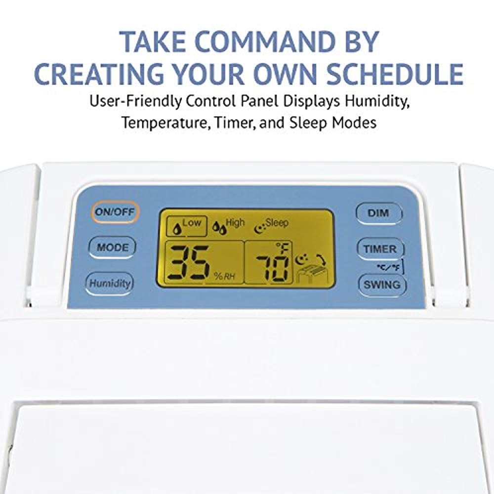 IVATION 13-Pint Desiccant Dehumidifier, Compact & Quiet Air Moisture Remover (White, 13 Pint) yvkti - Image 7