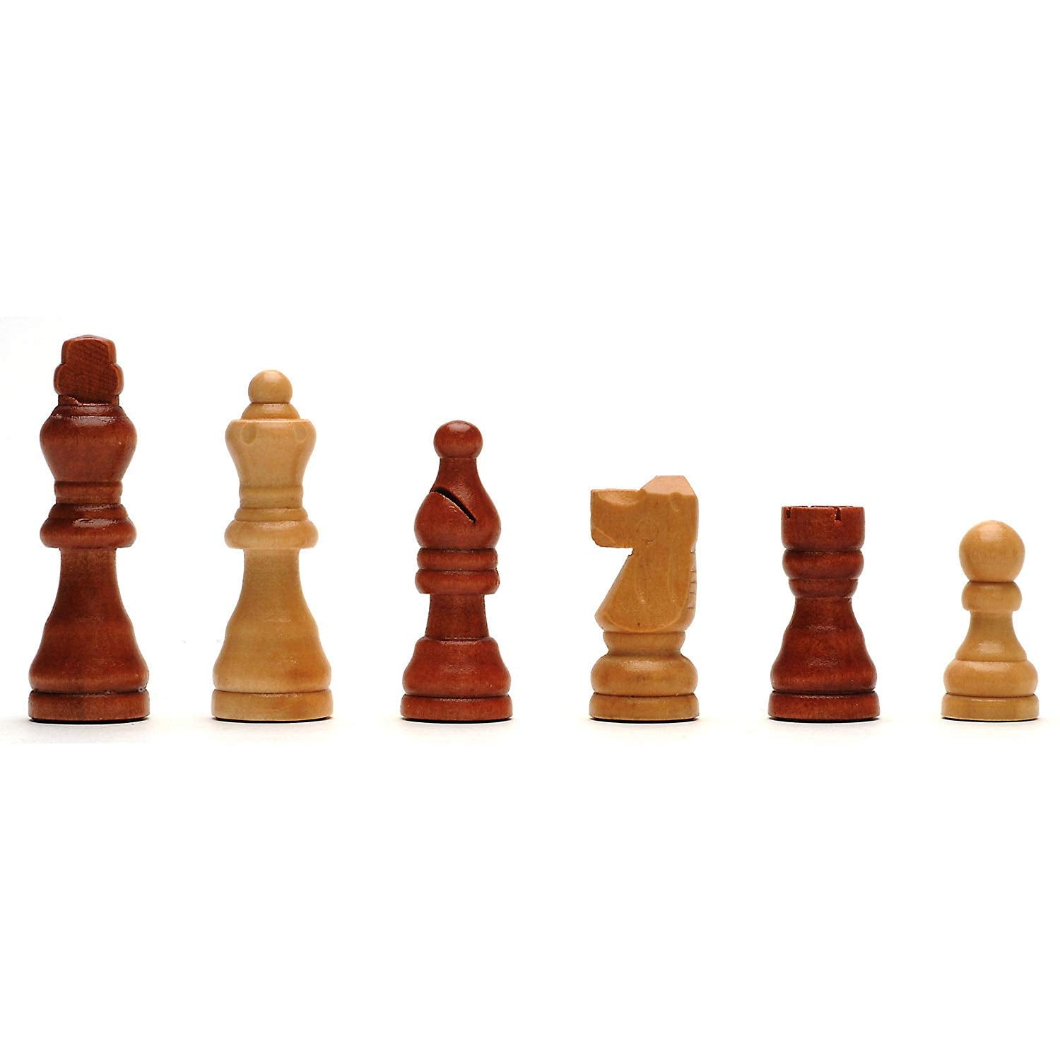 WE Games Folding Wood Travel Chess Set with Walnut Veneer Board (Brown, 11.5 in) k9f8g