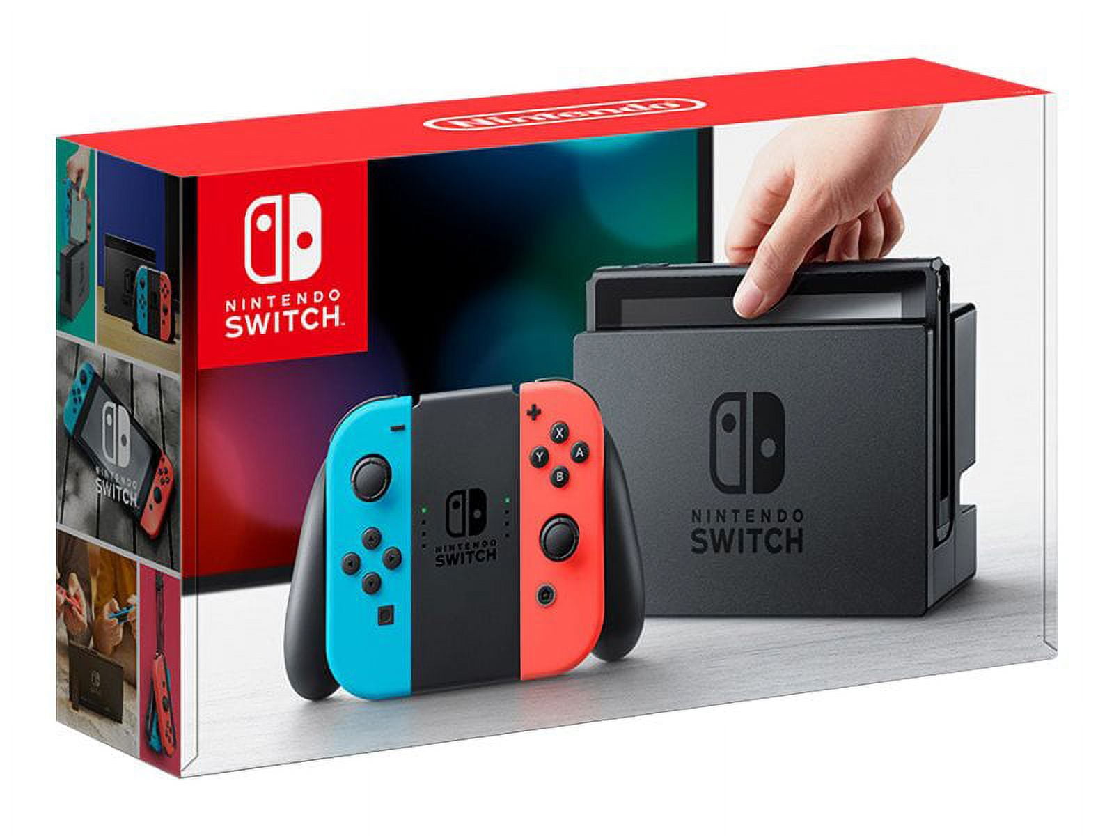 Nintendo Switch Gaming Console with Neon Blue and Neon Red Joy-Con (Standard Edition) nz29u