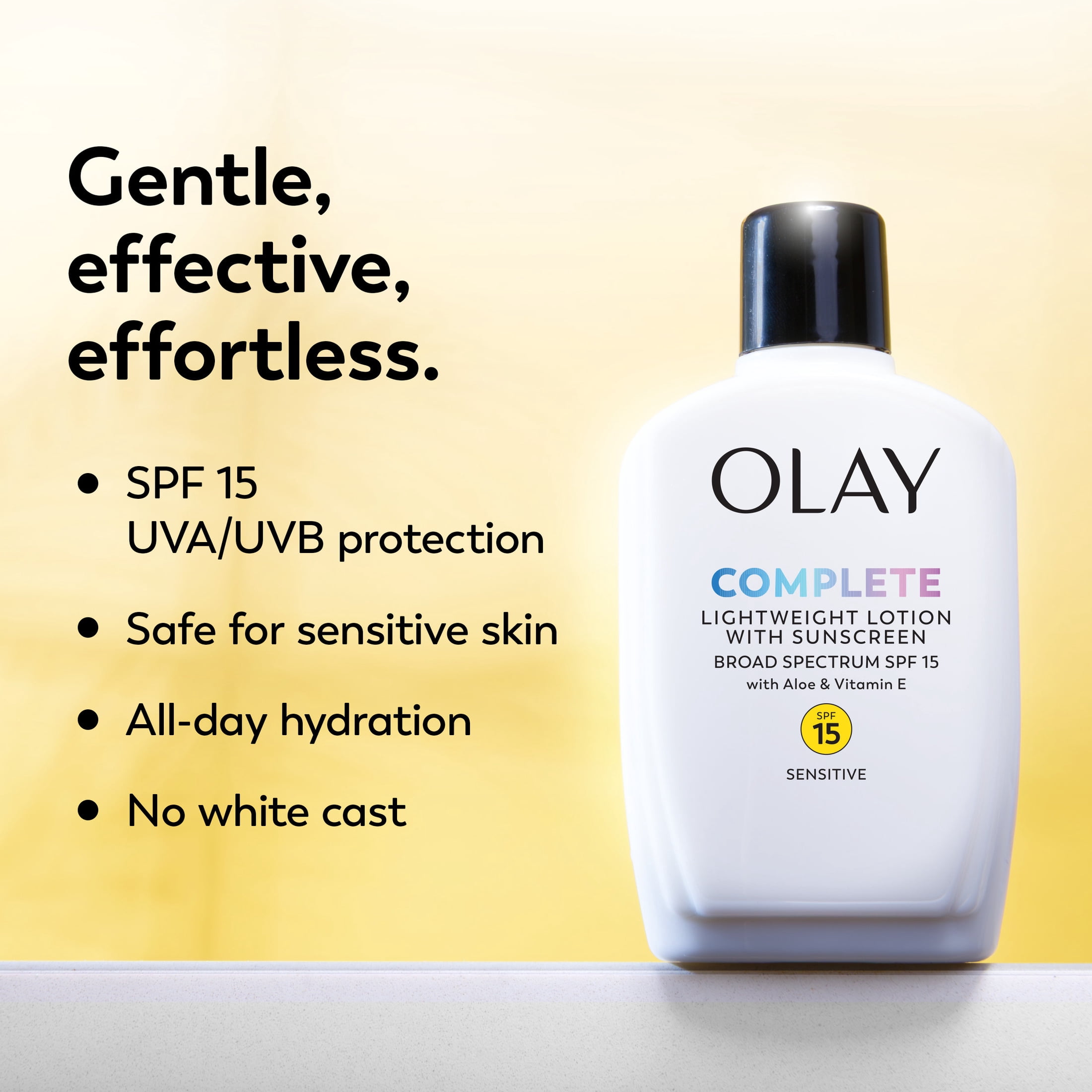 Olay Complete Daily Face Moisturizer for Sensitive Skin, SPF 15 Sun Protection (6 oz) i5len
