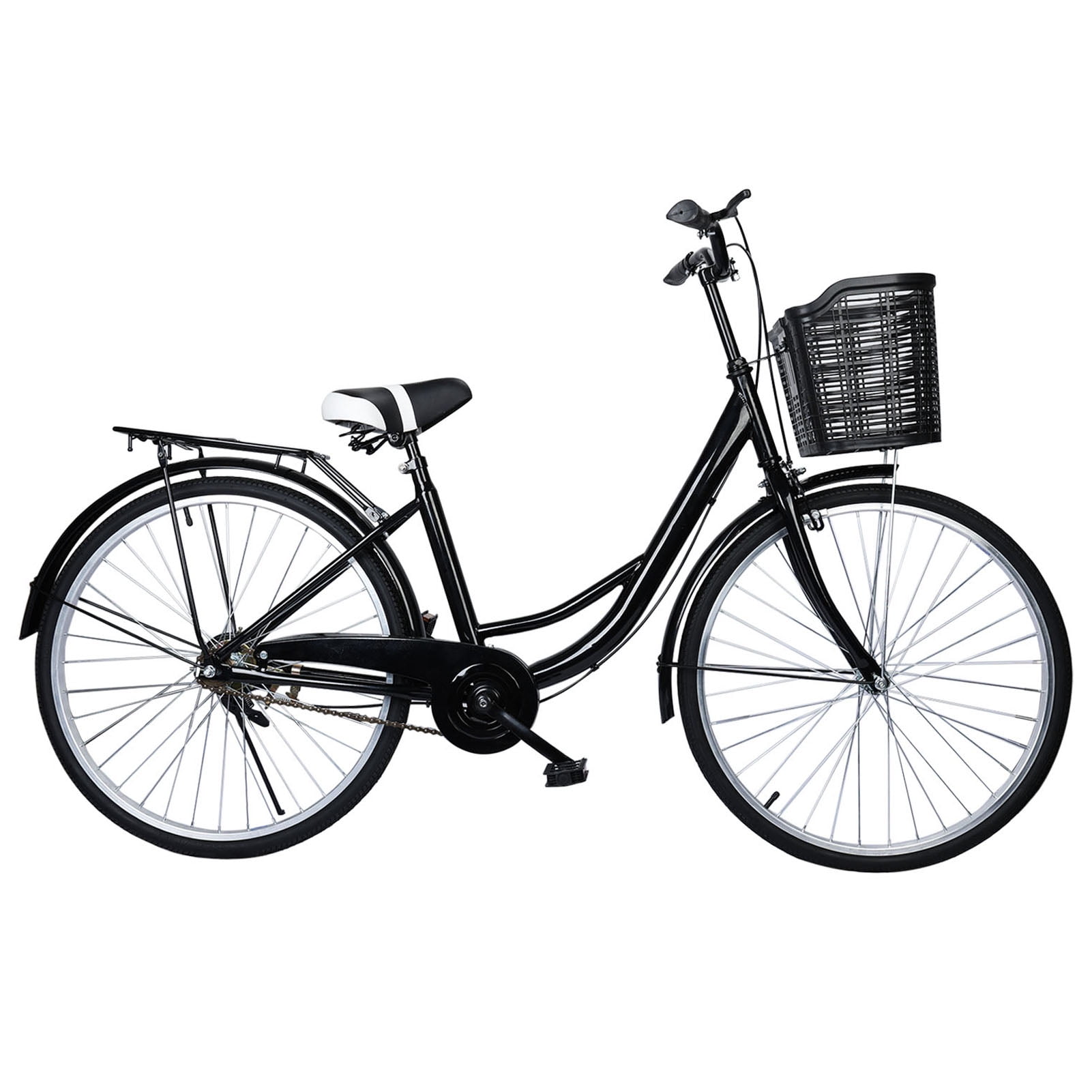 LA TALUS Adult Cruiser Bike with Basket (26 in) fp127
