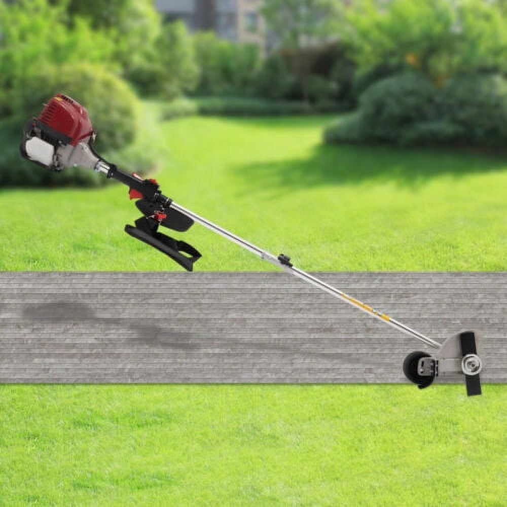 Generic 4-Stroke 35.88cc Gas String Trimmer Lawn Weed Edger with Shoulder Strap (Red, 24.7 fl oz) 35srz