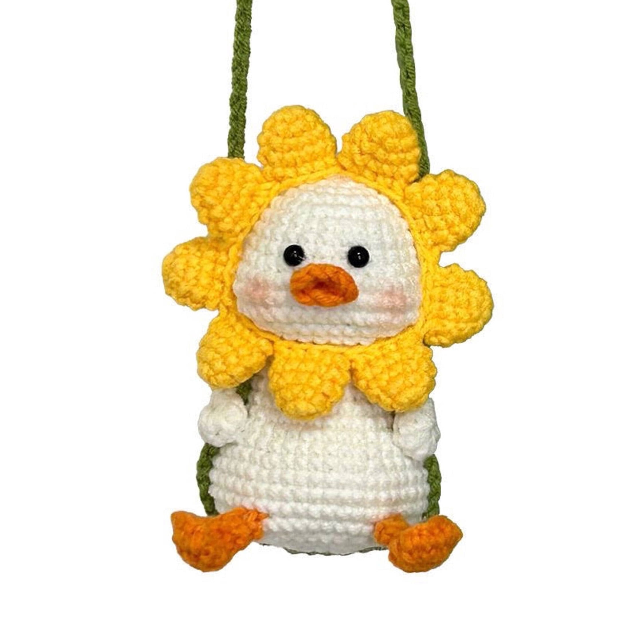BESTSKY Animal Crochet Set for Beginners, DIY Duck Knitting Craft Kit (Yellow, 1 Pack) mvpgn