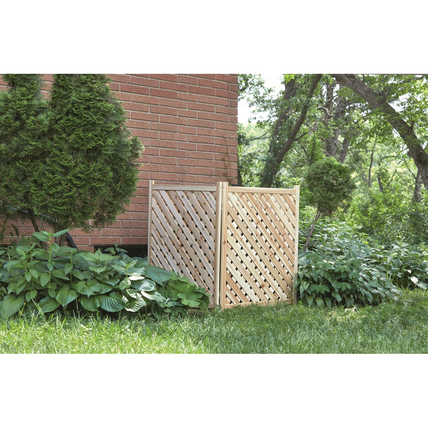 CASTLECREEK 3-Panel Outdoor Privacy Screen, Weather-Resistant Solid Fir Wood Divider (Silver, 38 in) xei6d - Image 4