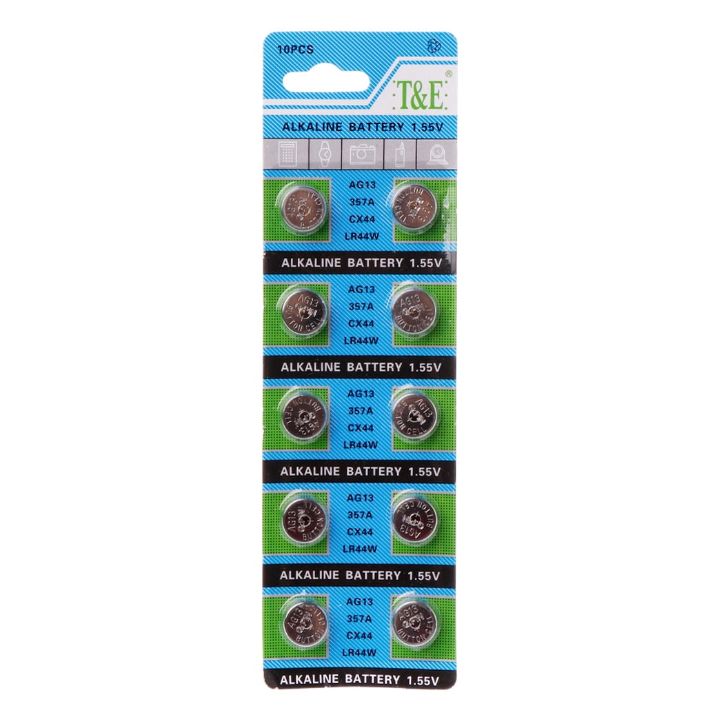 MANNYA LR44 AG13 Button Coin Cell Batteries (10 Pack, 1.5V) 2x92i