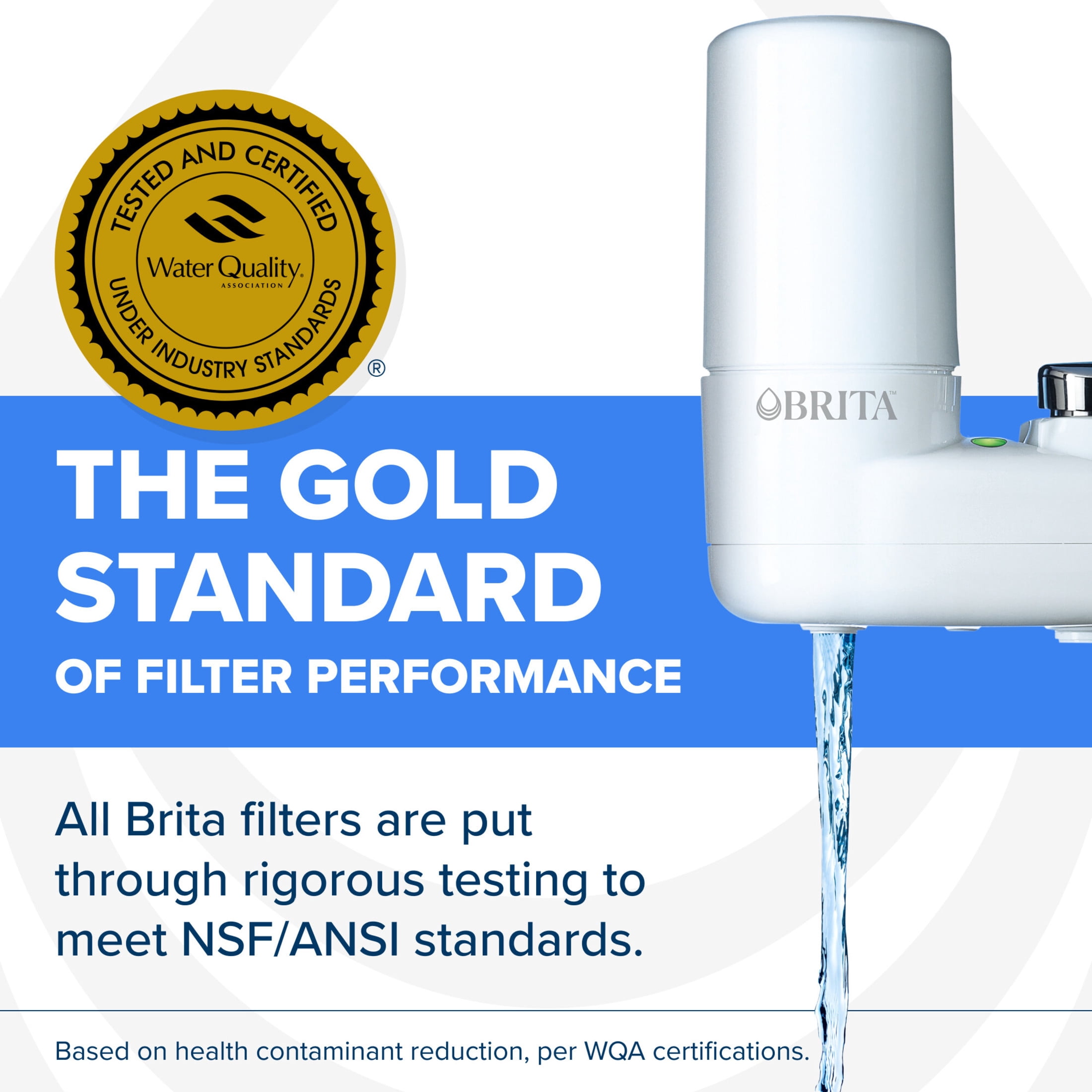 Brita Faucet Mount Replacement Filter (White, 2 Count) 4xofj