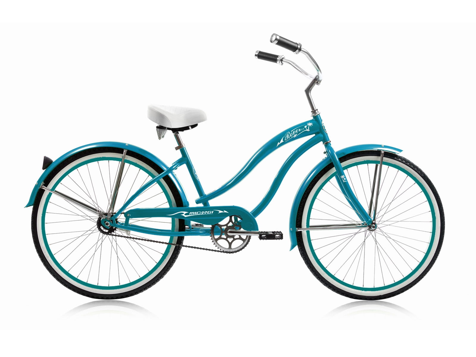 Wonder Wheels 26 in. Beach Cruiser Single Speed Bicycle with Coaster Brake and Fenders (Turquoise, 26 in.) cytxd