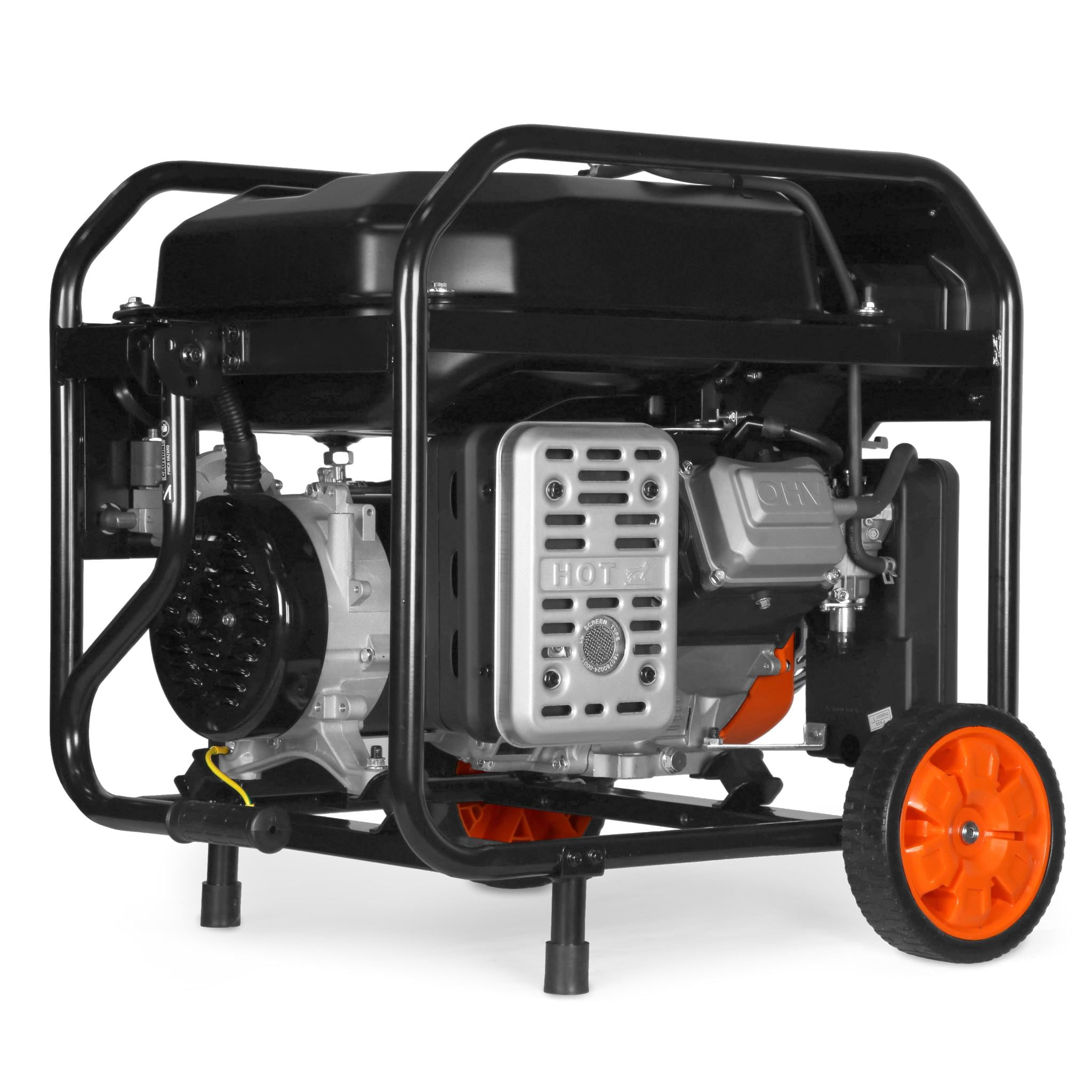 WEN 8000-Watt Dual Fuel Portable Generator, Electric Start, 340cc Engine, RV-Ready with CO Watchdog (6.7 gal) 38zmg