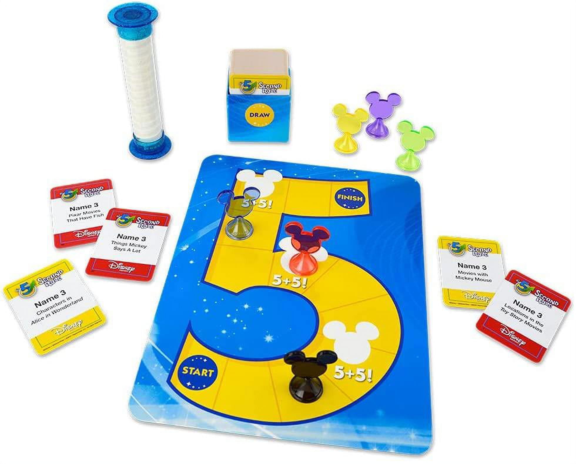PlayMonster Disney 5 Second Rule Board Game for Kids and Families (1 Pack) i985m
