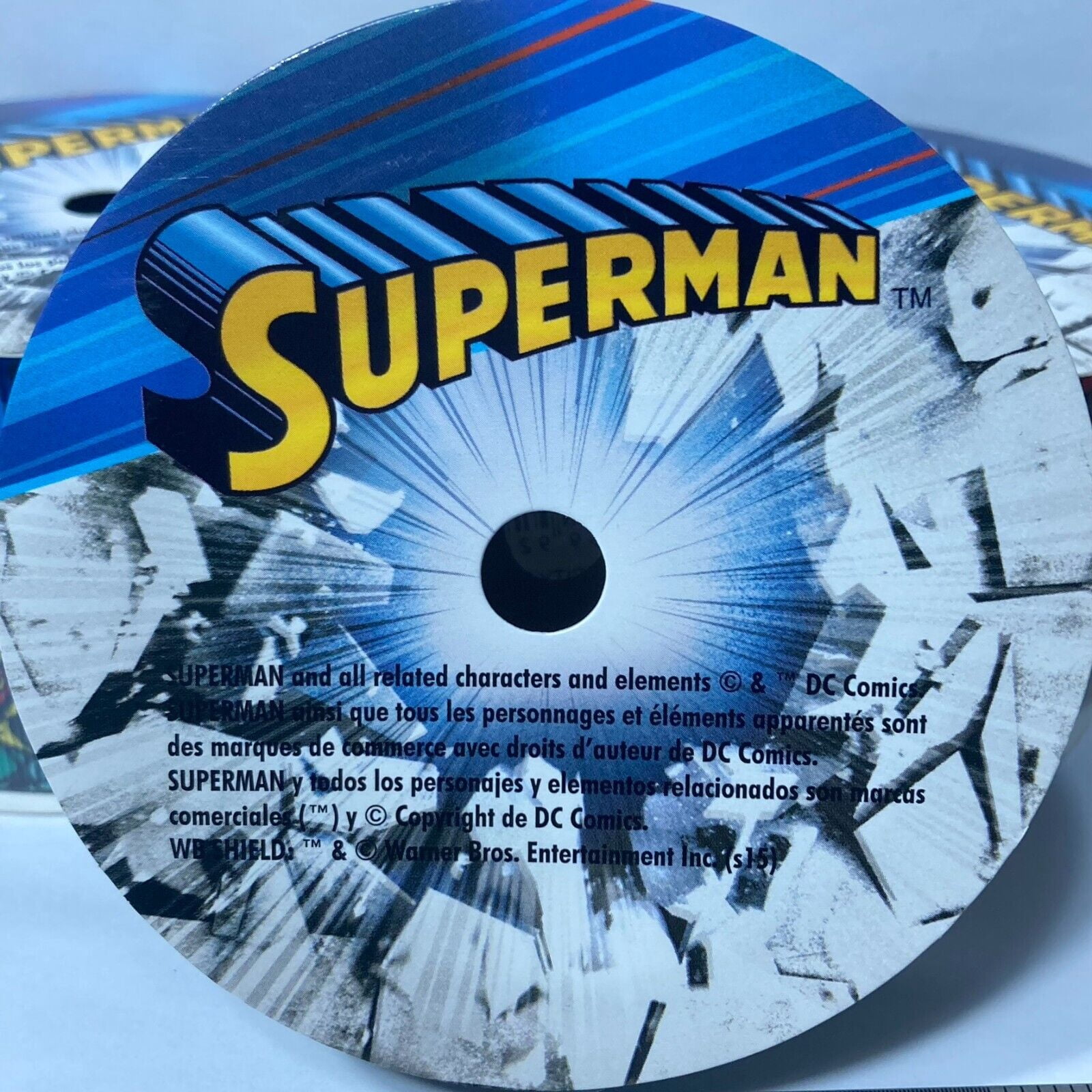 Superman DC Comics Printed Grosgrain Ribbon for DIY Crafts (Blue and Red, 1 in x 3 yd) w97q5