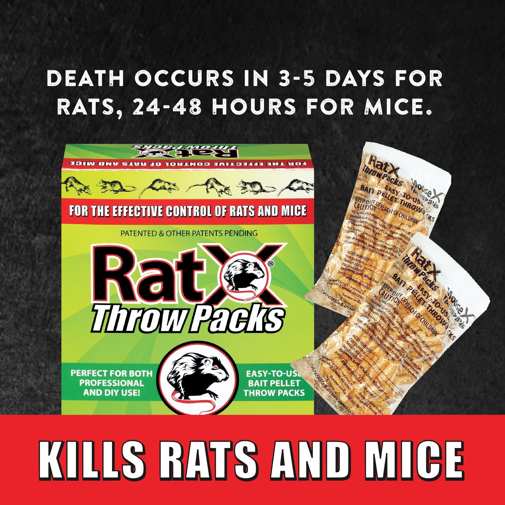 RatX Non-Toxic Rodent Control Pellets (3-Pack) fke7w