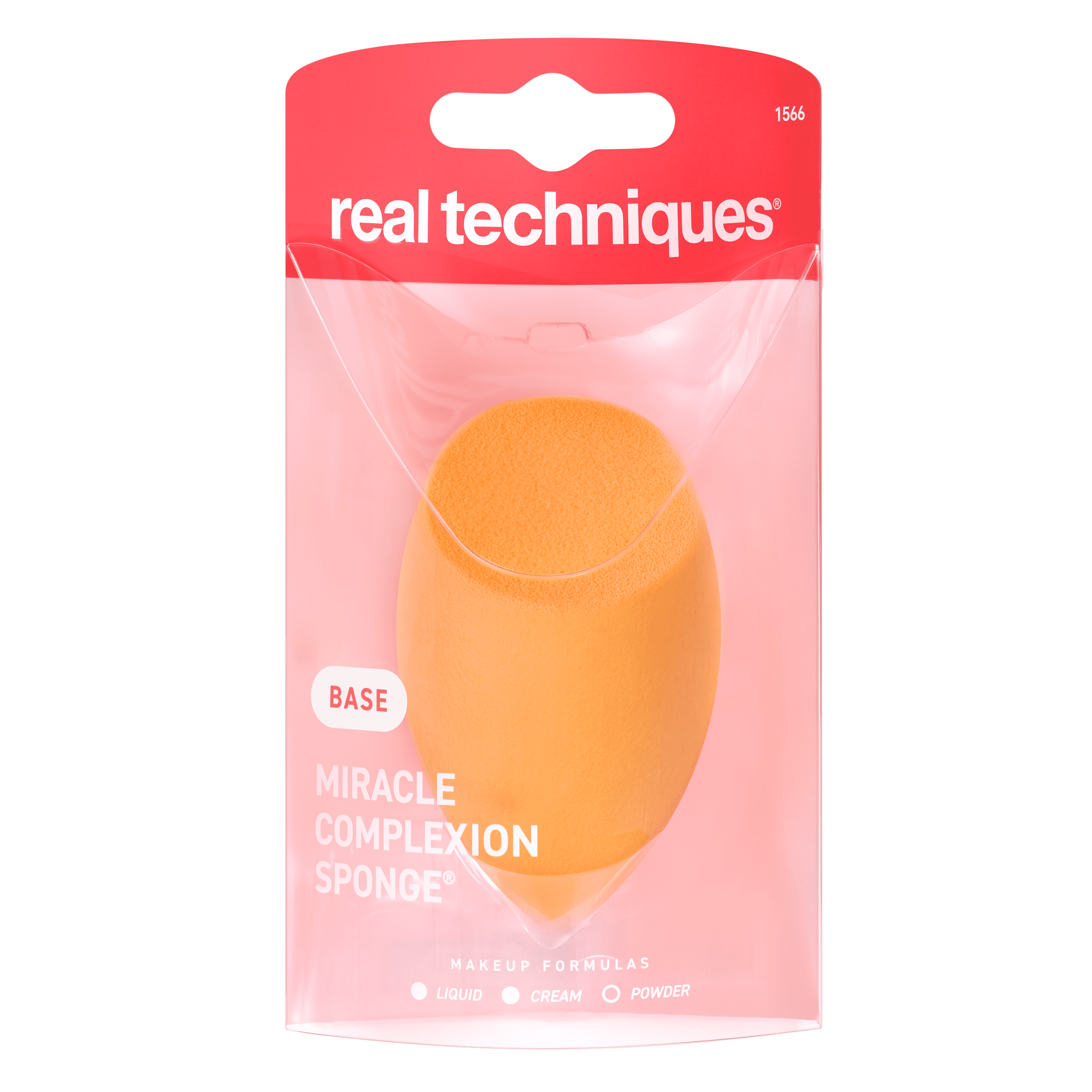 Real Techniques Miracle Complexion Sponge, Makeup Blending Tool for Liquid and Cream Foundation (Orange, 1 Count) jdmnr