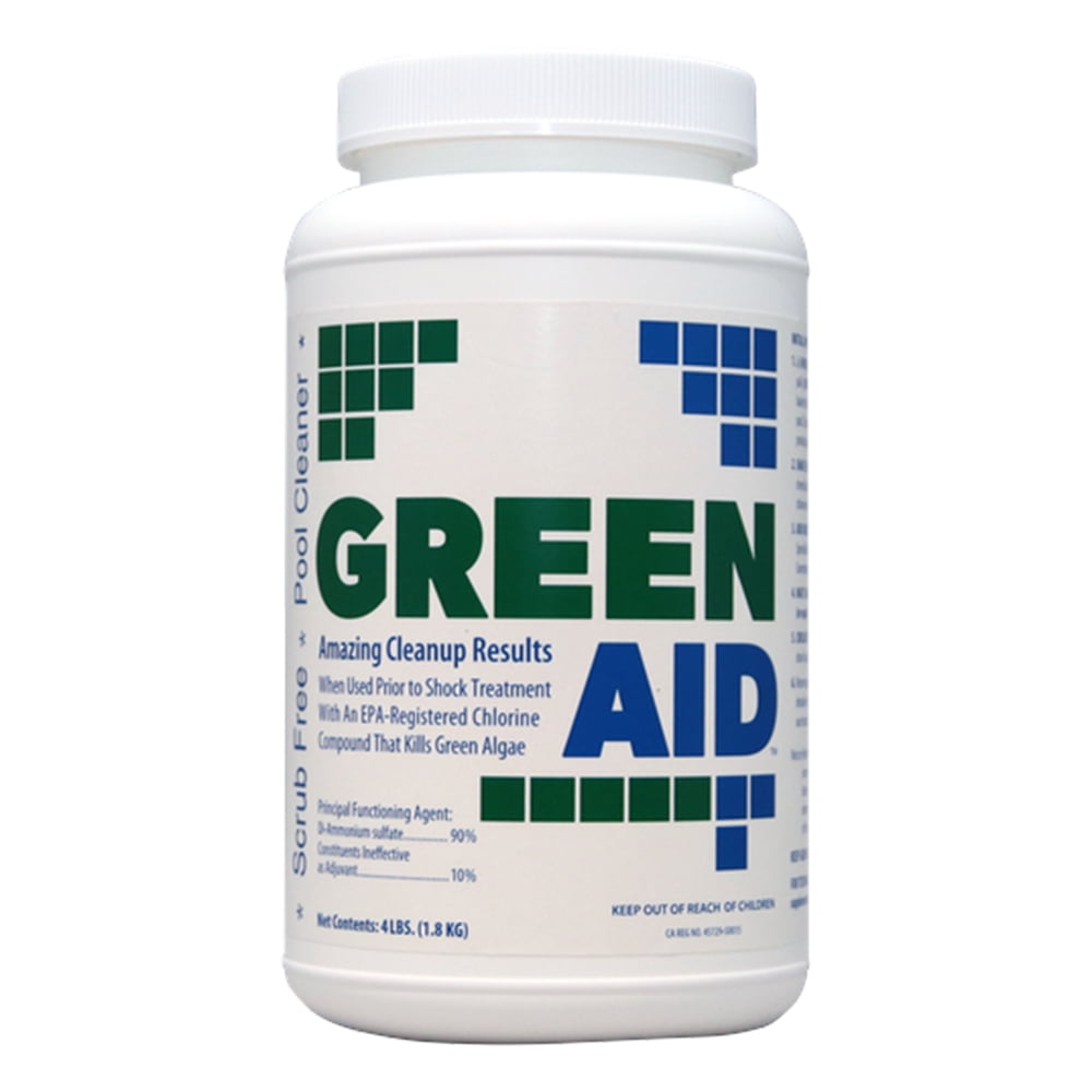 Coral Seas Green to Clean Algaecide Pool Treatment (Green, 4 lb) 1siro