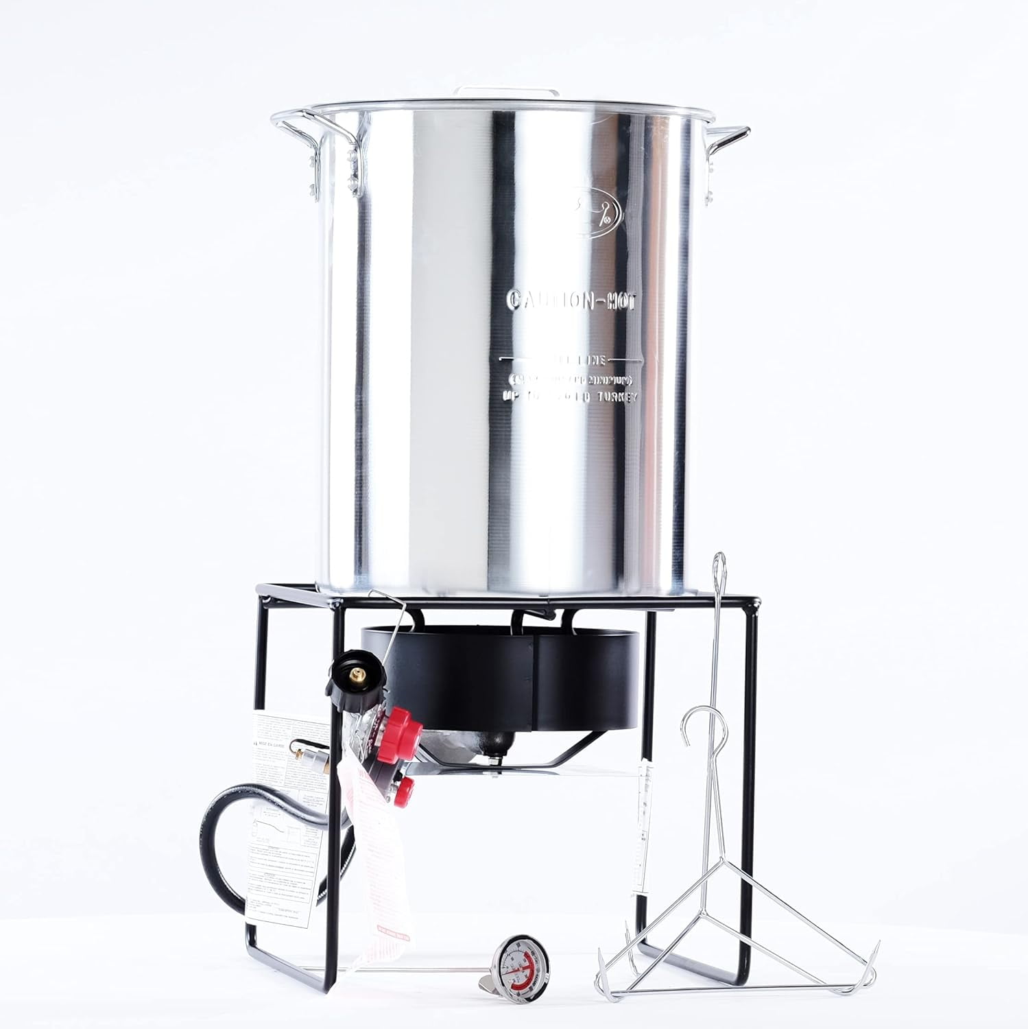 King Kooker Outdoor Propane Turkey Fryer Set with Aluminum Pot (29 qt) 08cyb