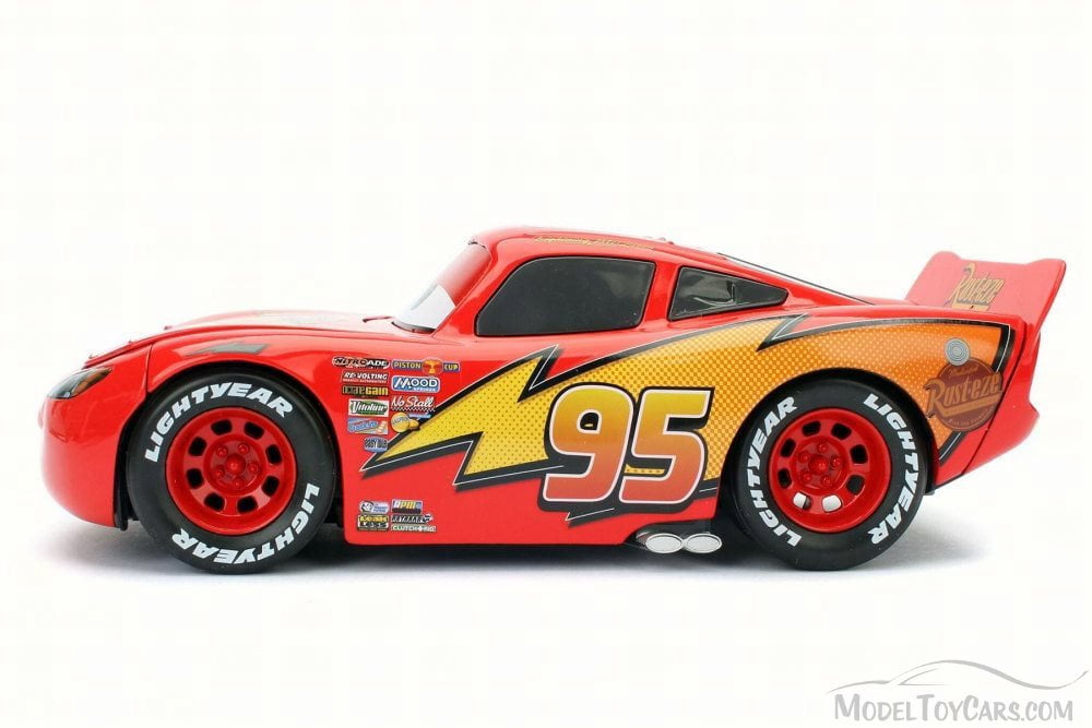 Disney Pixar Cars Lightning McQueen Diecast Model Toy Car (Red, 1/24 Scale) 86zou