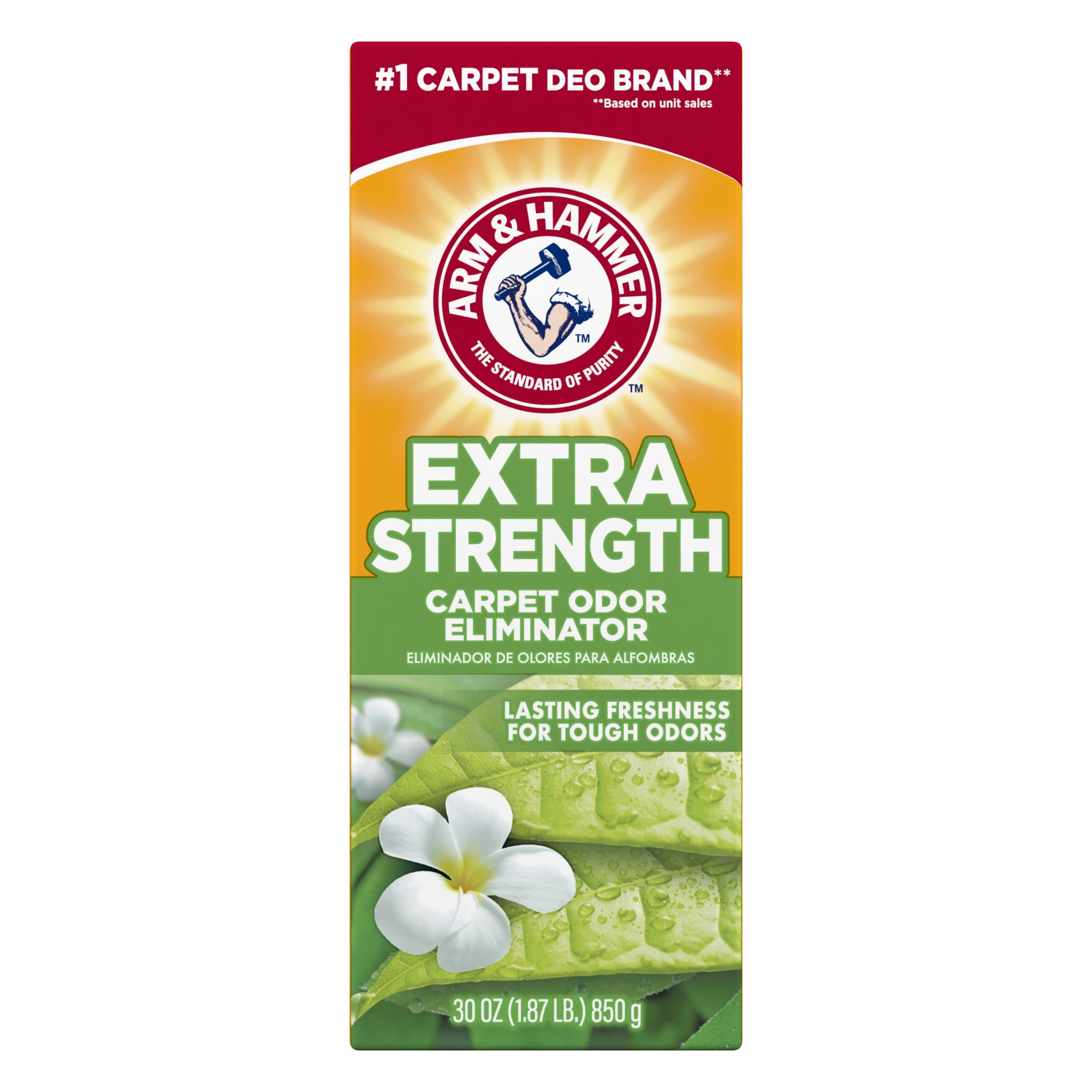 ARM & HAMMER Extra Strength Carpet Odor Eliminator Powder, Long-Lasting Fresh Scent (30 oz) bd2fs