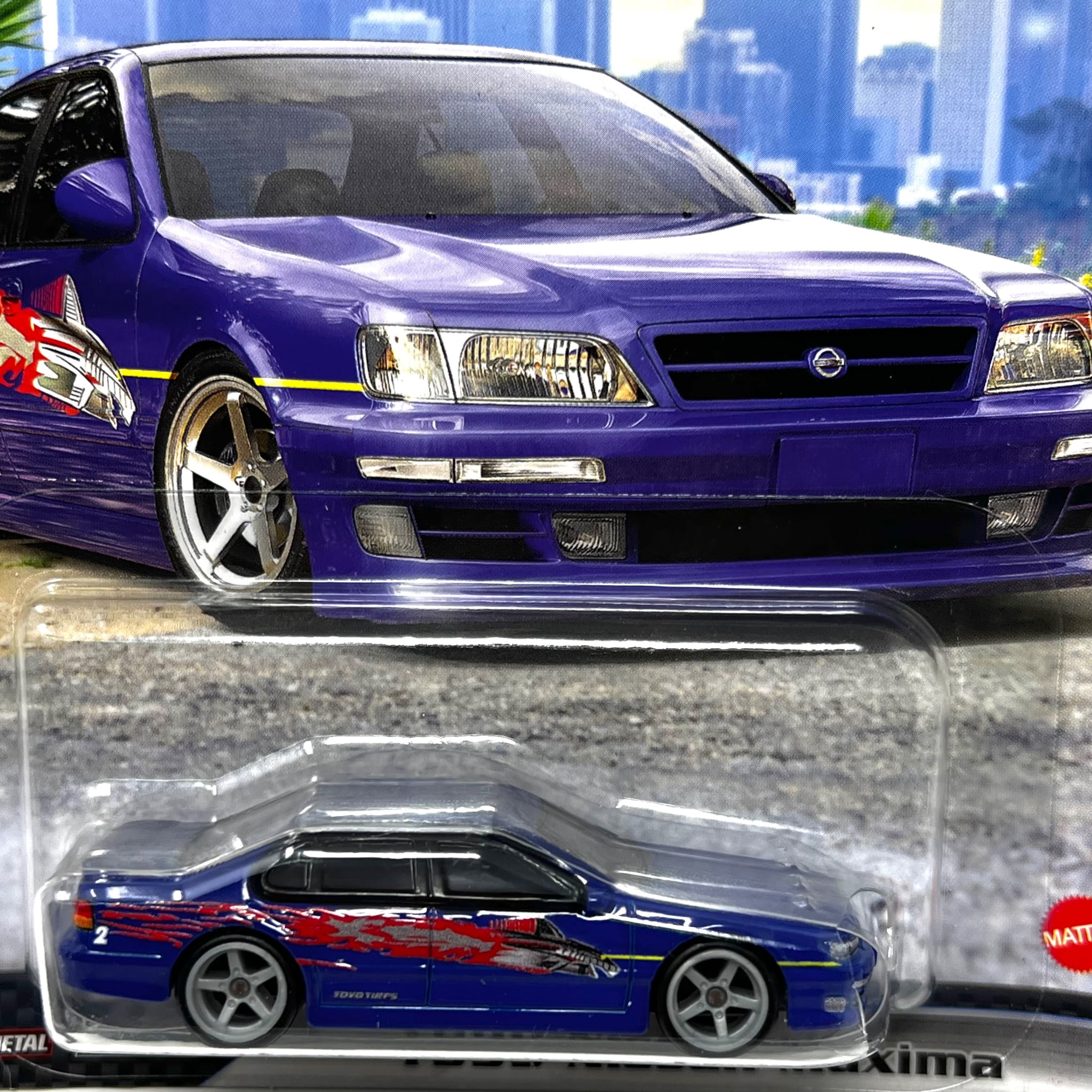 Hot Wheels Premium Fast & Furious 1999 Nissan Maxima Die-Cast Vehicle (Purple, 3 in) h3y9r