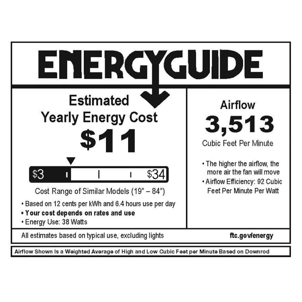 Hinkley Lighting 52 Inch 5 Blade Ceiling Fan (Brushed Nickel, 52 in) 7e82r