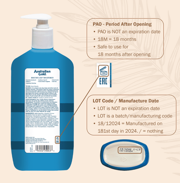 Australian Gold Moisture Lock Hydrating Tan Extender with Tea Tree Oil and Aloe Vera (Gold, 16 fl oz) vvvn2