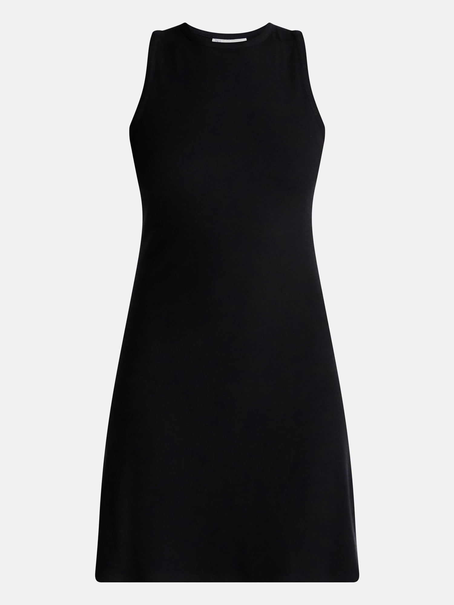 No Boundaries Women's High Neck Ribbed Mini Dress (Black, XXL) 8742w