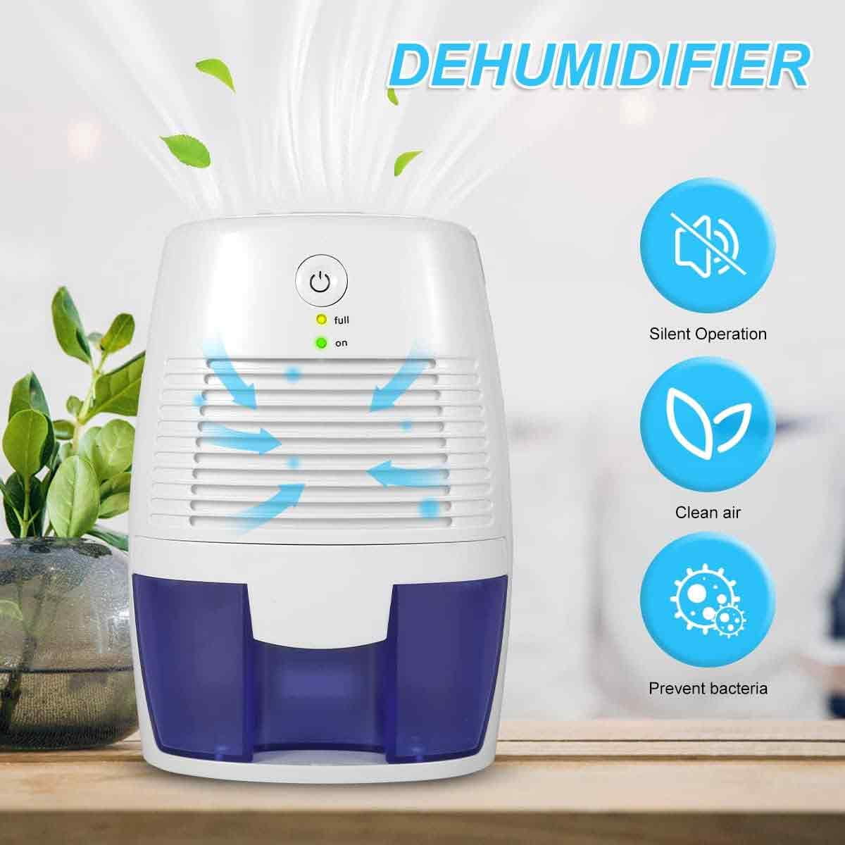 Lartppy Compact Portable Dehumidifier for Bedroom and Home (White, 34 fl oz) r5rzr