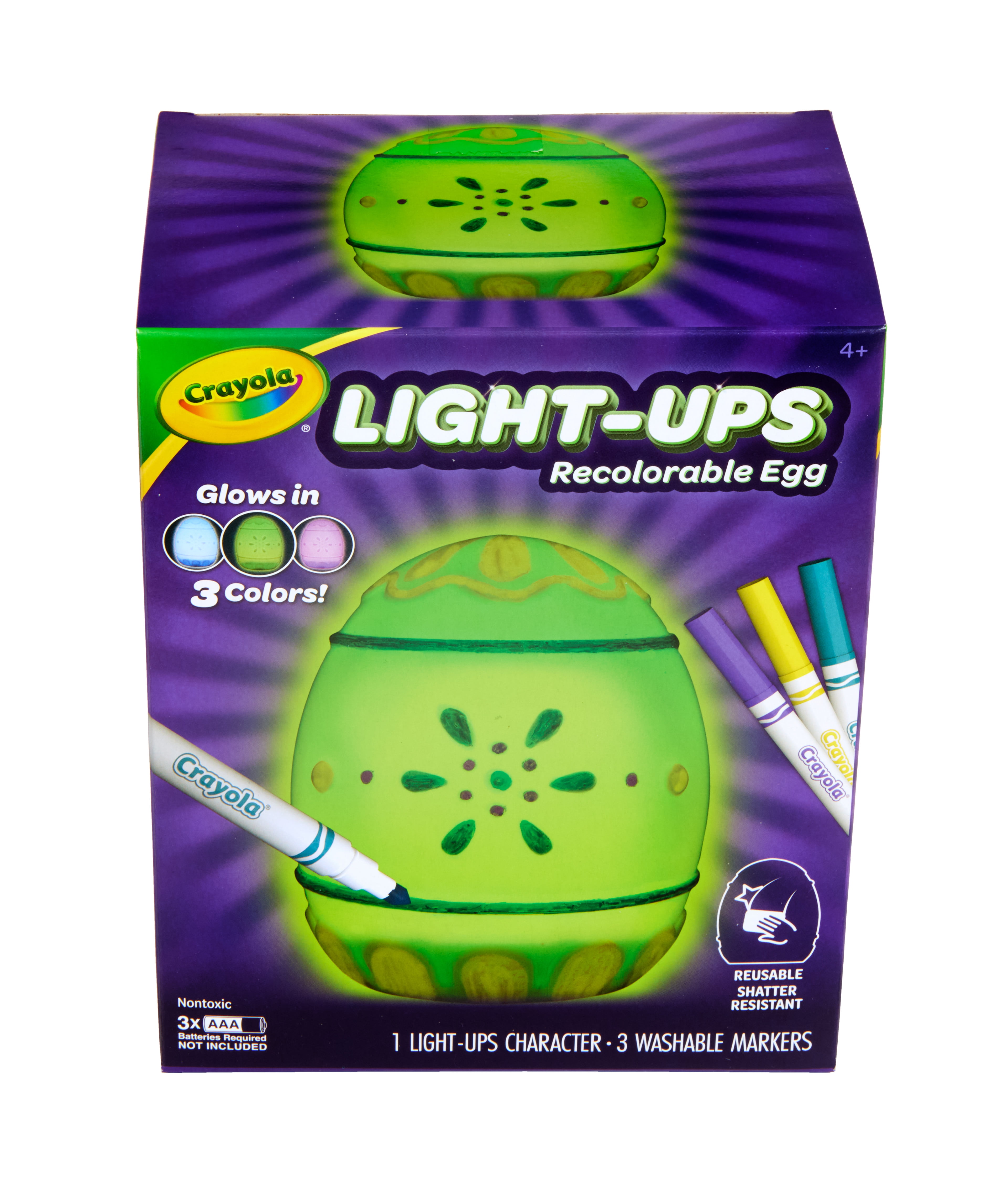 Crayola Light Ups Egg DIY Decorating Art Set (Multi-Color, 1 Pack) scl12