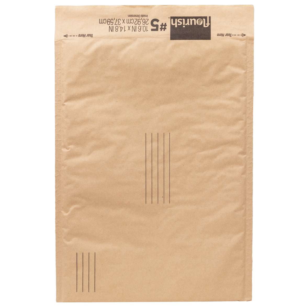 Flourish #5 Honeycomb Recyclable Mailer, Protective Shipping Envelope (Brown, 20 Pack, 10.6 in. x 14.8 in) ldcg9