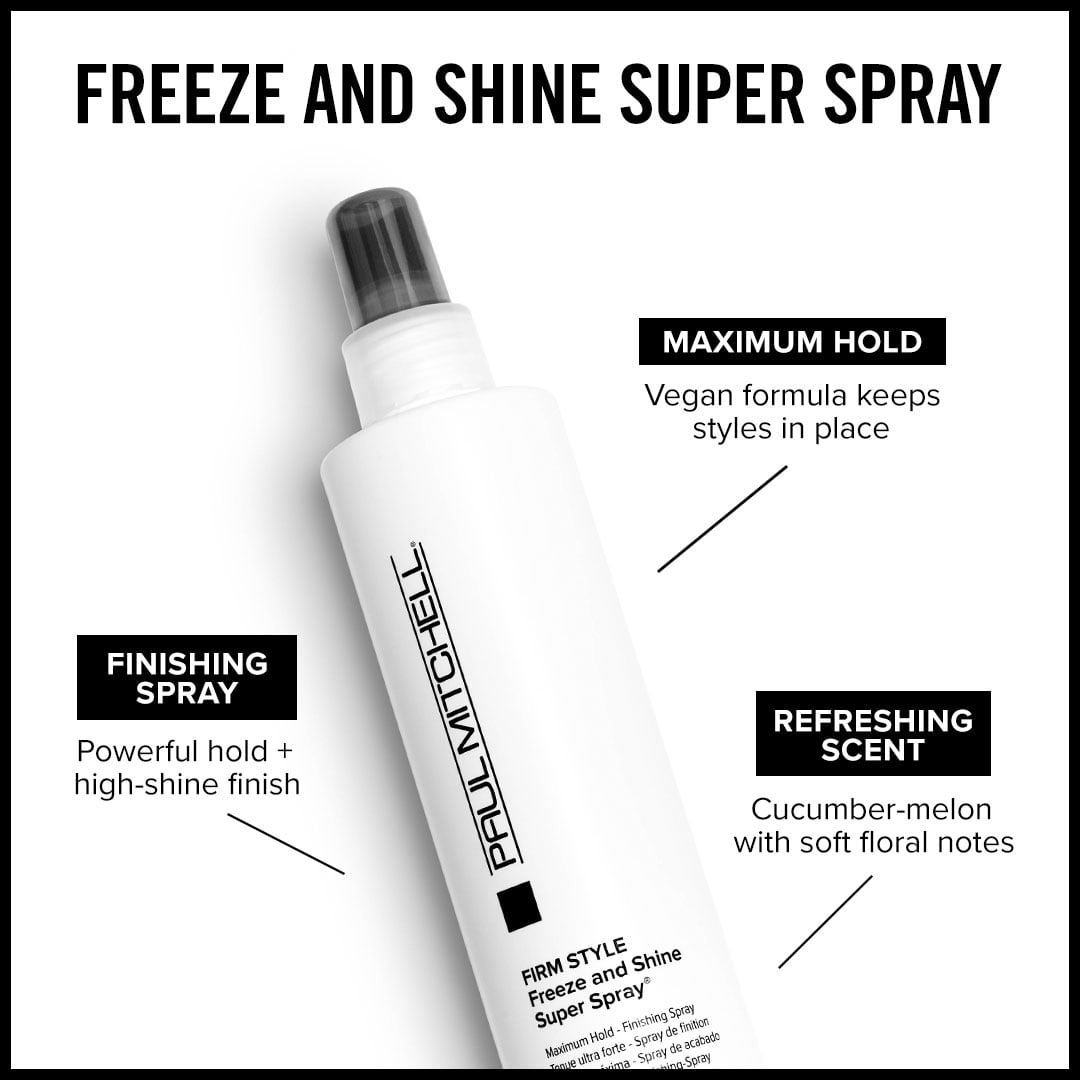 Paul Mitchell Freeze And Shine Super Spray, Maximum Hold Finishing Hair Spray (8.5 oz) xxvik