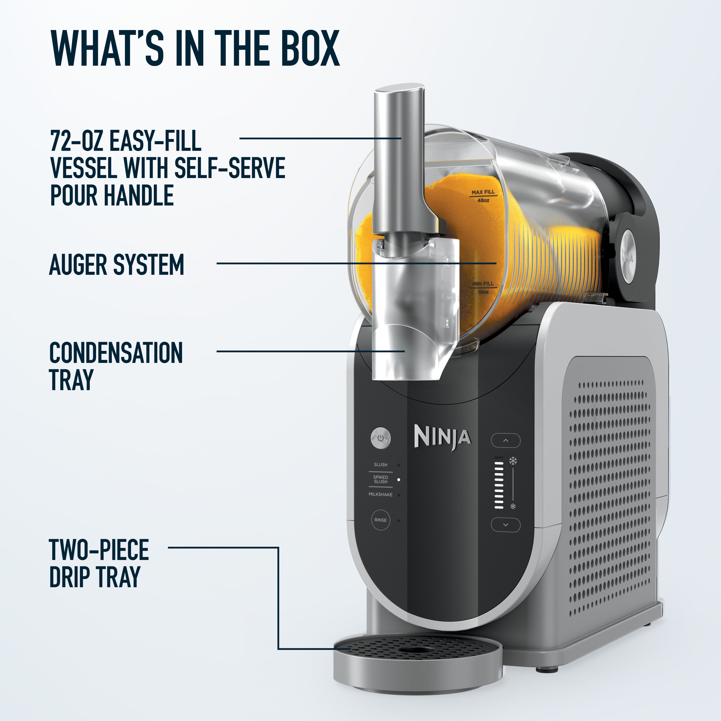 Ninja SLUSHi Frozen Drink Maker with RapidChill Technology (Gray, 72 fl oz) ap95f
